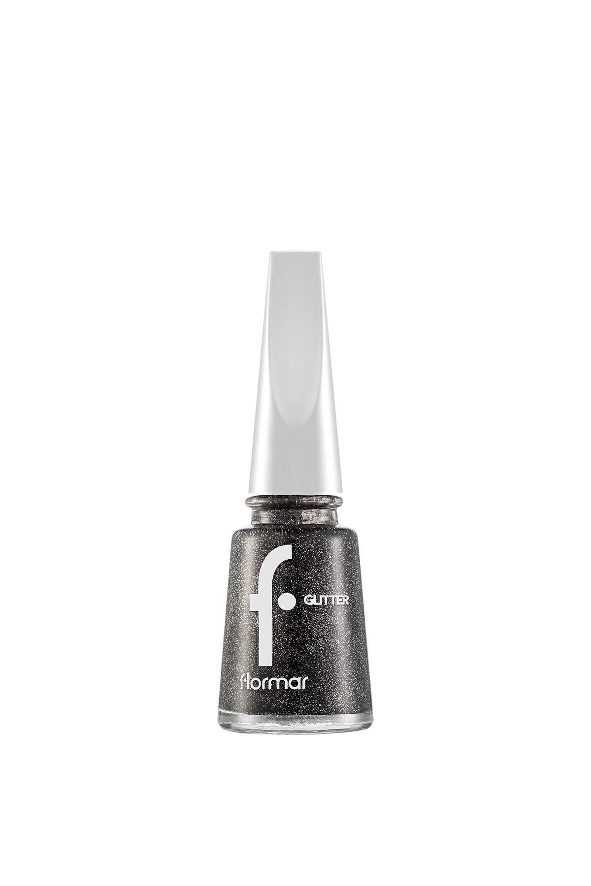 Intense Glitter Transparent Nail Polish - Glitter Nail Nail - Gl036 Blackstar-8682536049894 Flormar