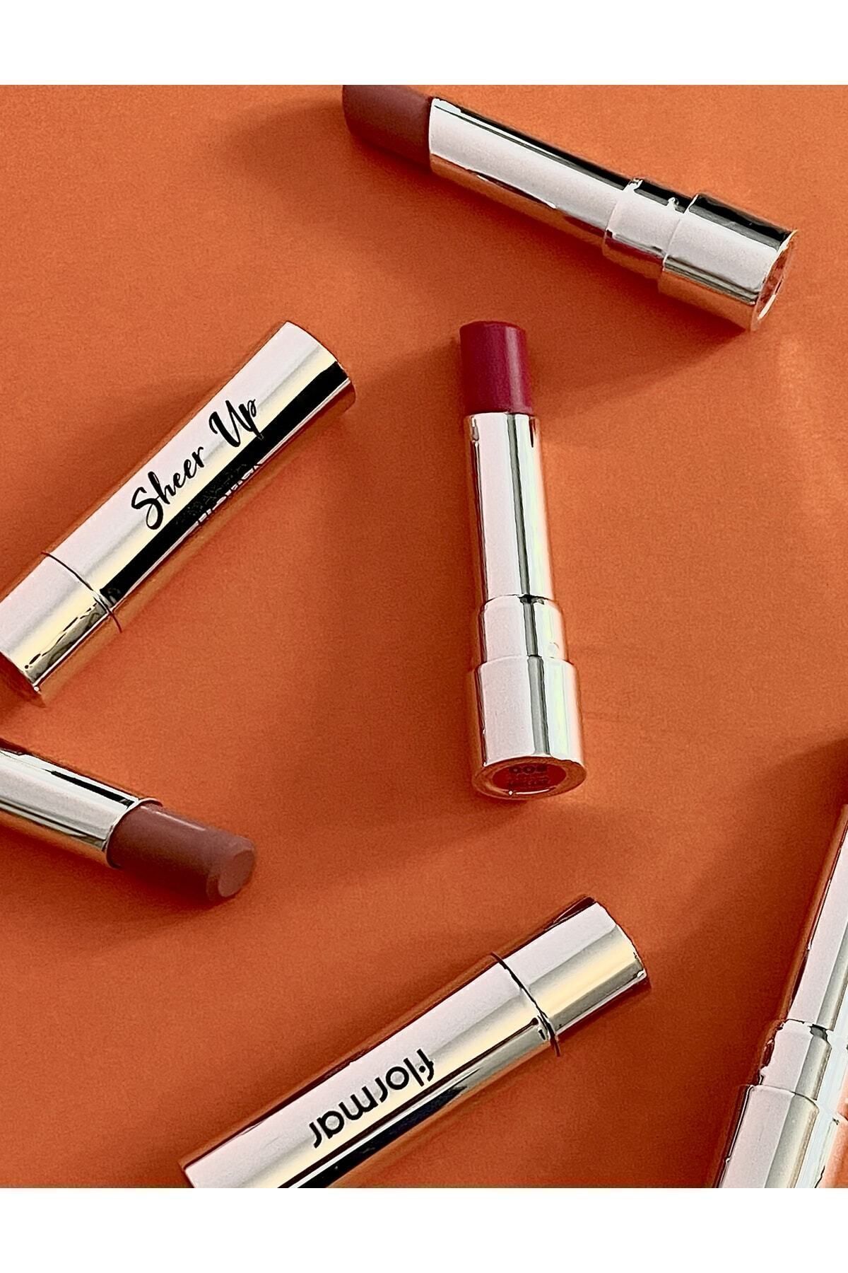 Flormar-Sheer Up Half Transparent & Bright Finish Moisturizing Lipstick 4