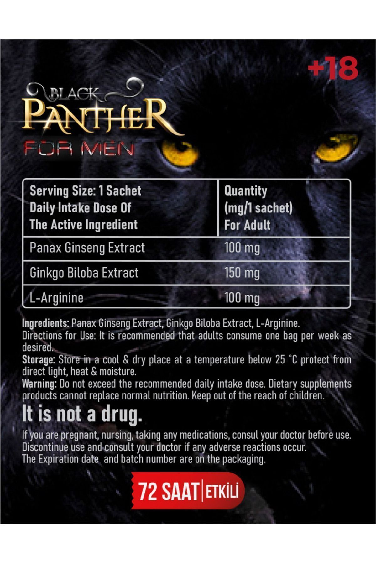 Nutriking-Black Panther 10×5 Gr Chassis - 72 Hour Effect Menu 2