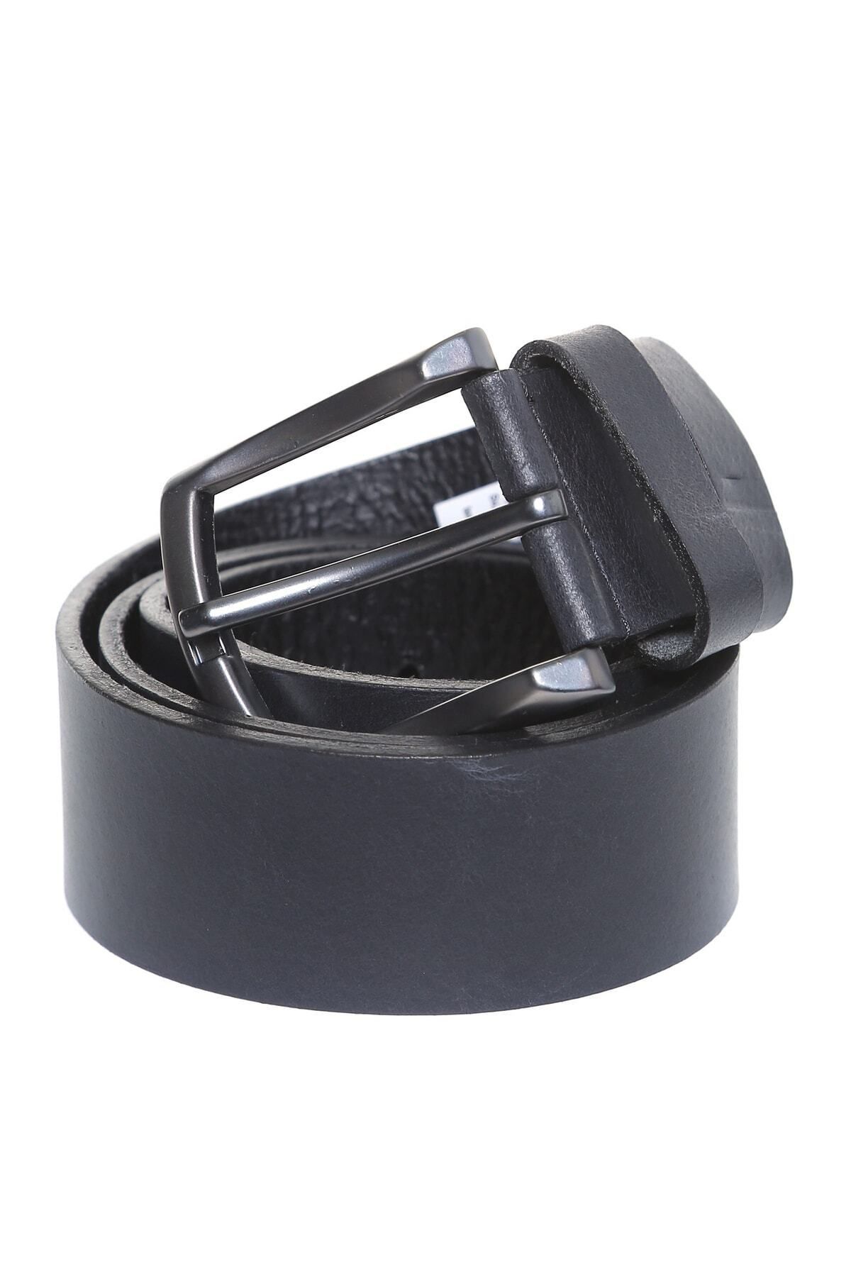 کمربند مشکی مردانه 4CM اورجینال Fabrika