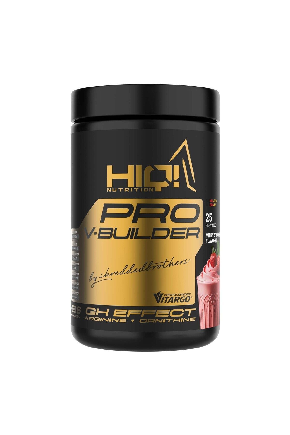 HIQ NUTRITION HIQ Pro V-Builder 1.25 Kg Milky Strawberry Flavored