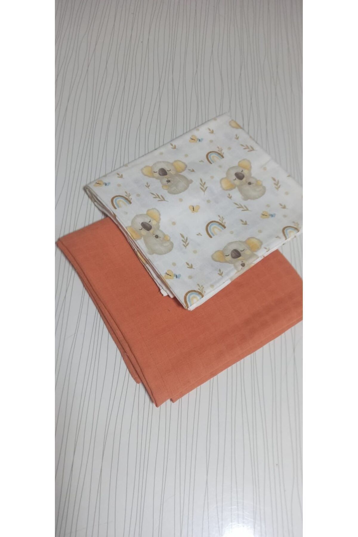 deva design Müslin Kız Erkek Bebek 2’li Kundak Battaniye