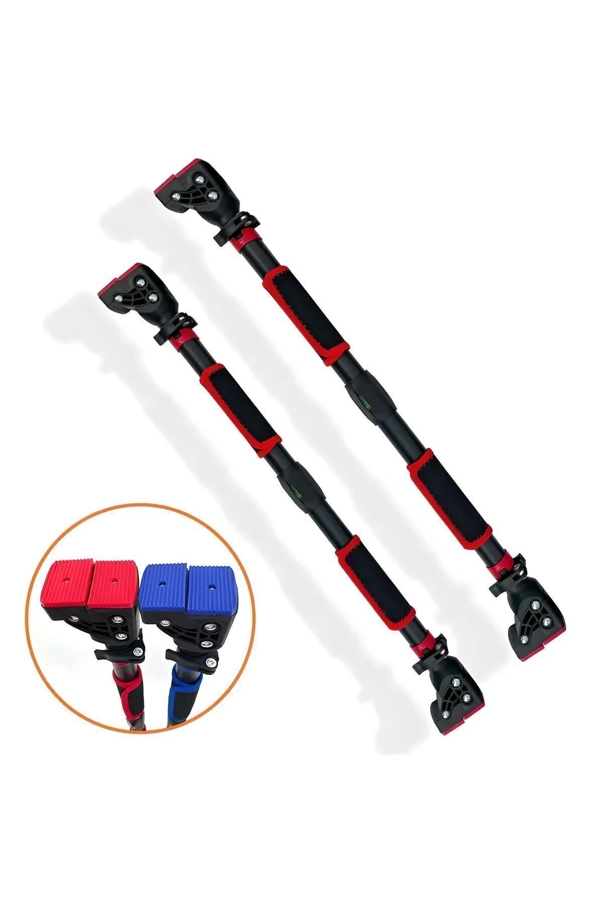 AKIN PAZAR Yeni Nesil Kaymaz Vidasız Ayarlanabilir Yatay Bar Kapı Spor Salonu Bar Çekme Çubuğu