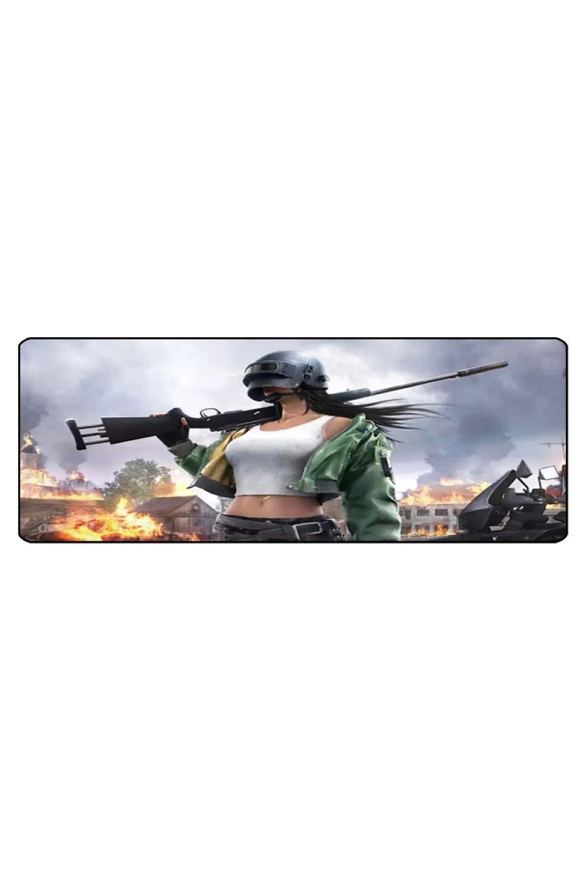 ALKESE-70x30 Cm Pubg Girl Stitched Anti-Slip Base Speed Version Mouse Pad Gaming 1