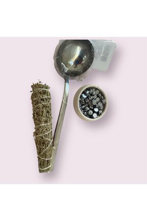 vira shop Kurşun Dökme Seti Eritme Kurşun 200gr -kepçe Üzerlik Nazar Için 3 L...