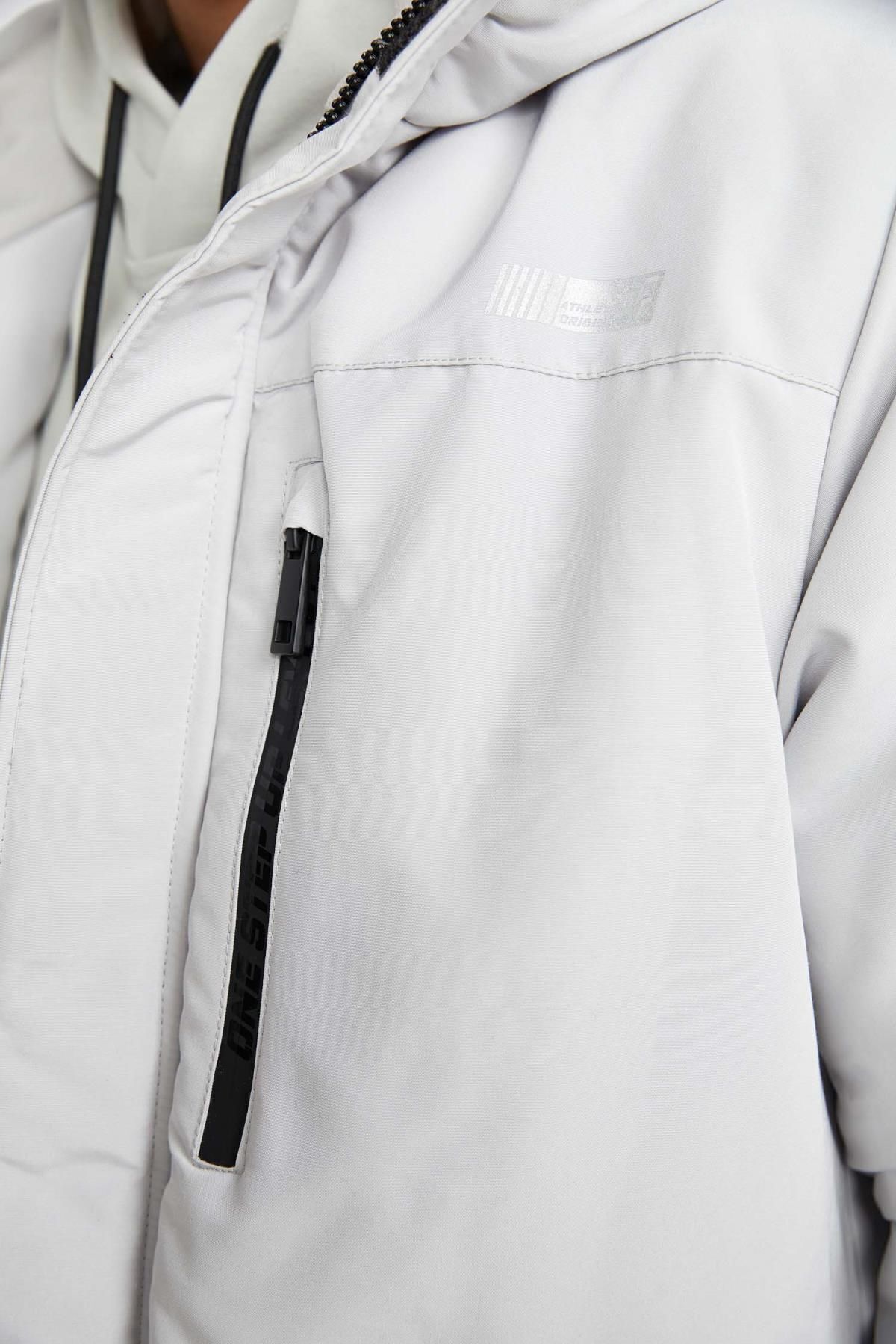 DeFacto-Wasserabweisender Taft-Parka mit Kapuze - A2133ax23wn 5