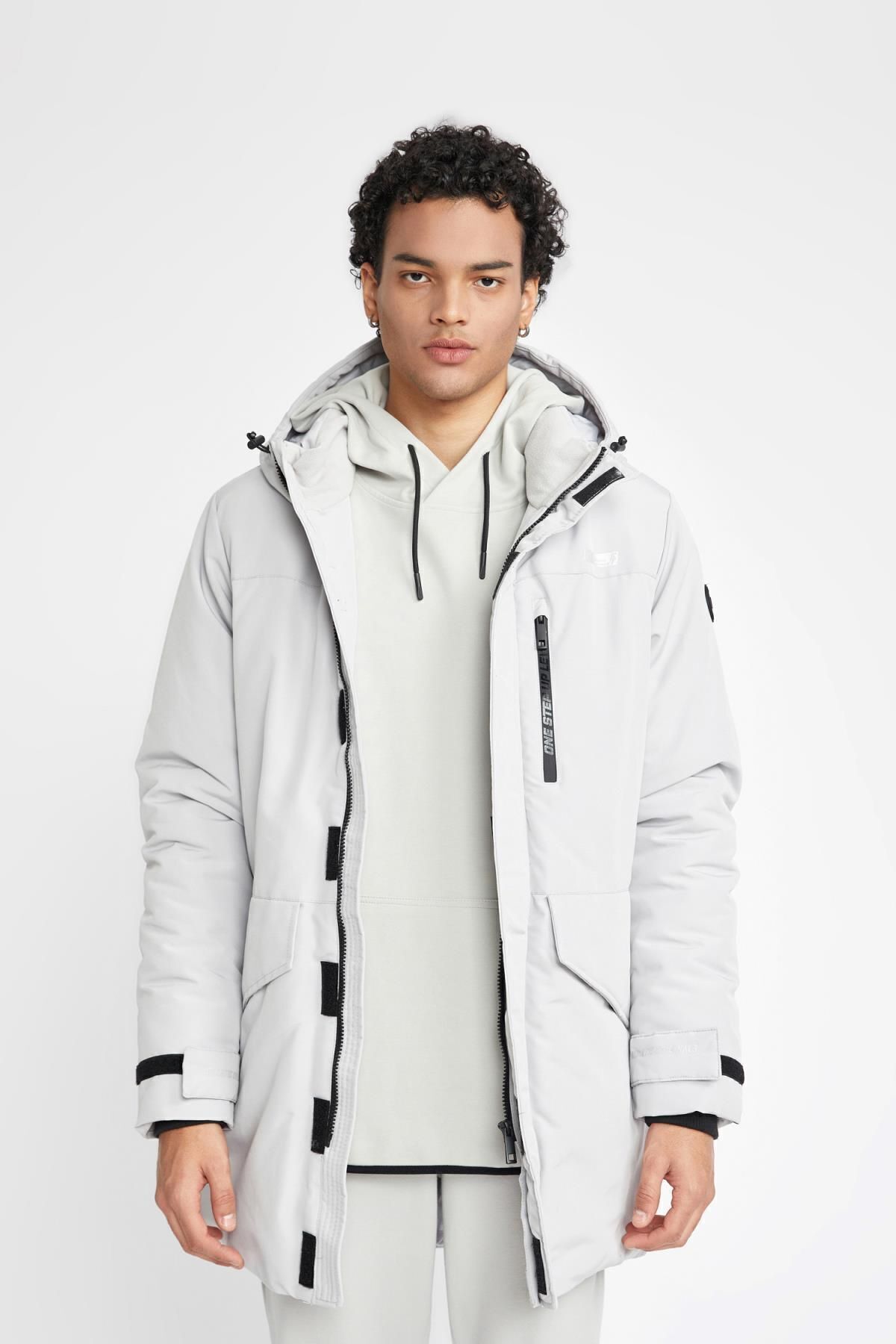DeFacto-Wasserabweisender Taft-Parka mit Kapuze - A2133ax23wn 4