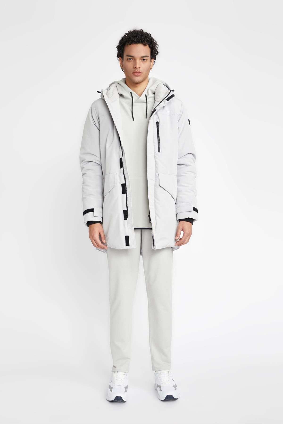 DeFacto-Wasserabweisender Taft-Parka mit Kapuze - A2133ax23wn 2