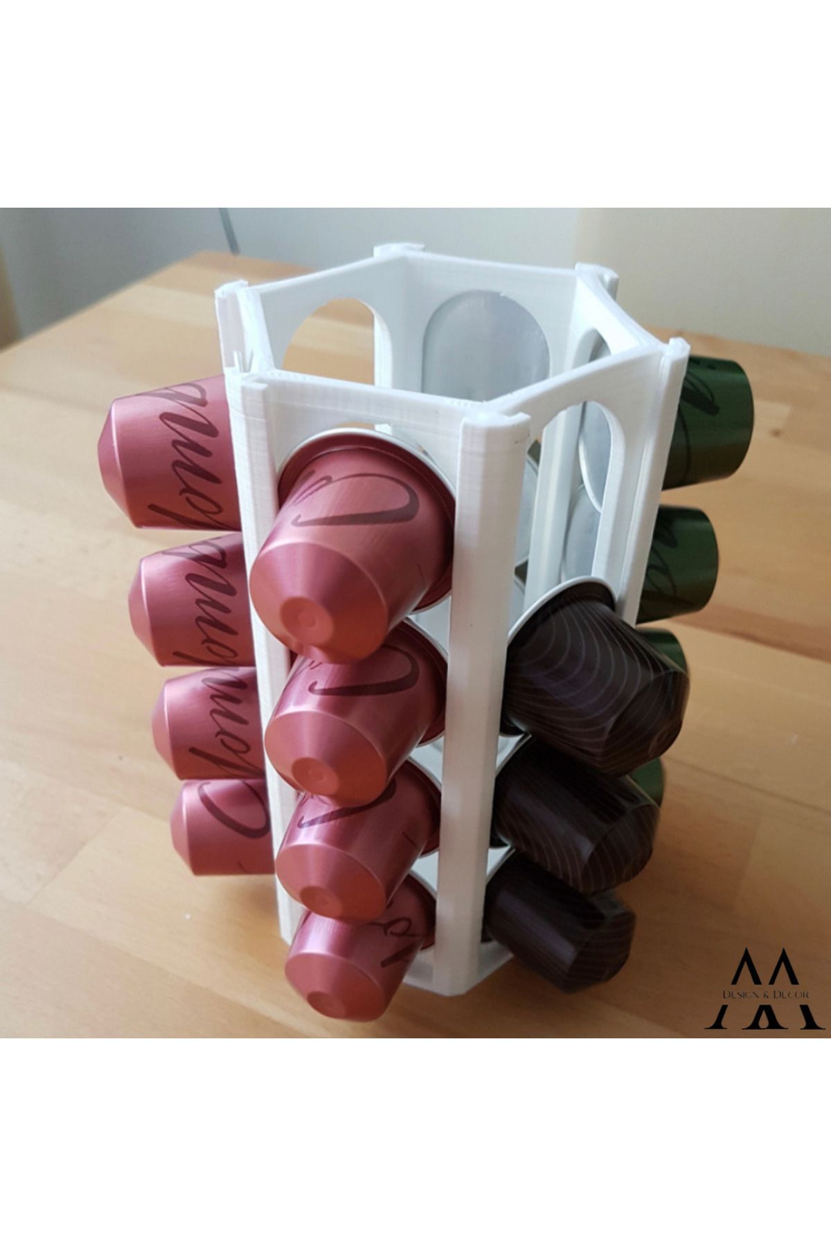 M Design Decor Suport Pentru Capsule Compatibil Nespresso 15 Cm Alb - Mărime unică