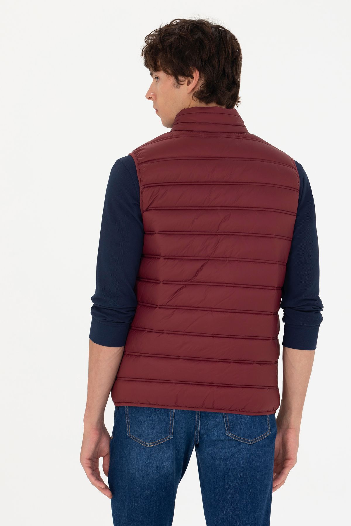 Erkek Bordo Yelek 50269098-VR014