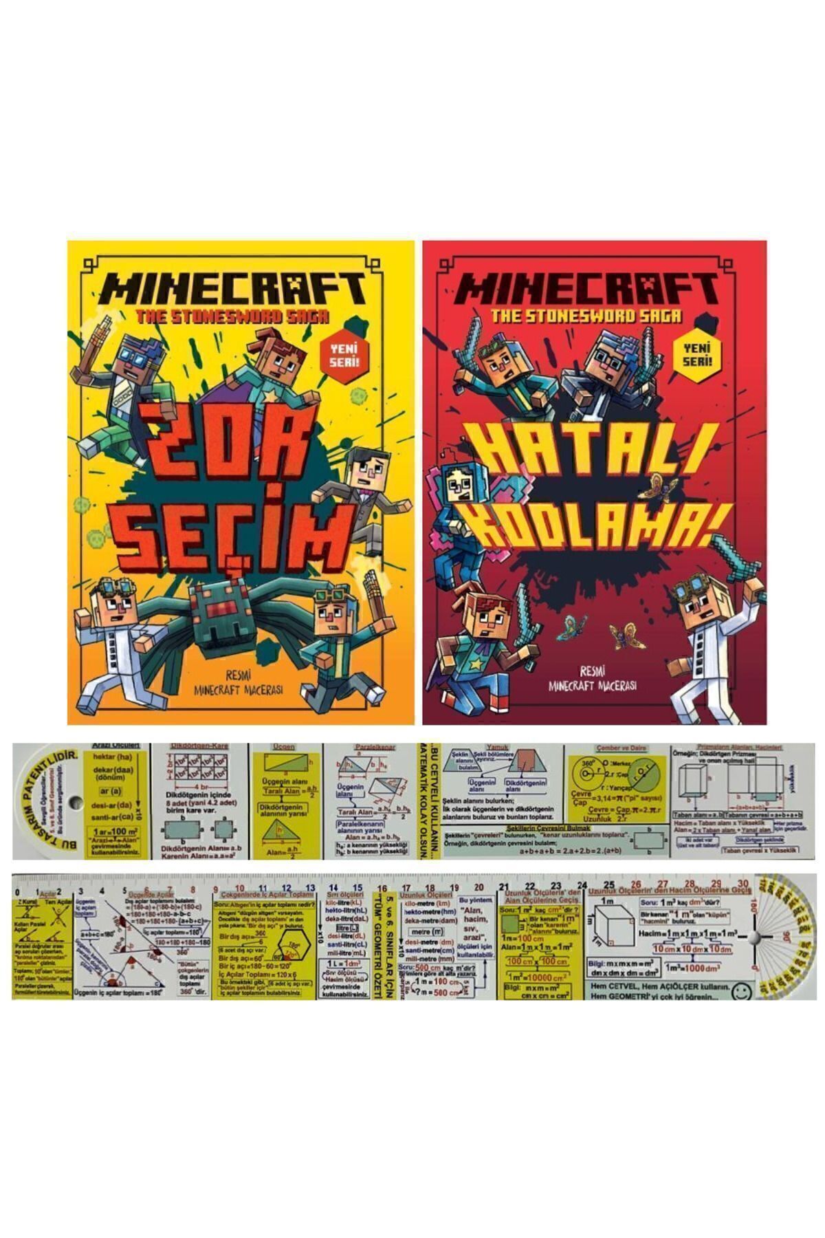 XLibris Minecraft The Stonesword Saga 2 Kitap Set / Zor Seçim +