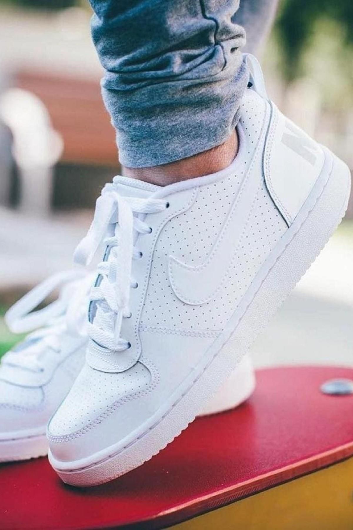 Nike Court Borough Low S. L. White Sneaker Gunluk Beyaz Spor Ayakkab Fiyat Yorumlar Trendyol