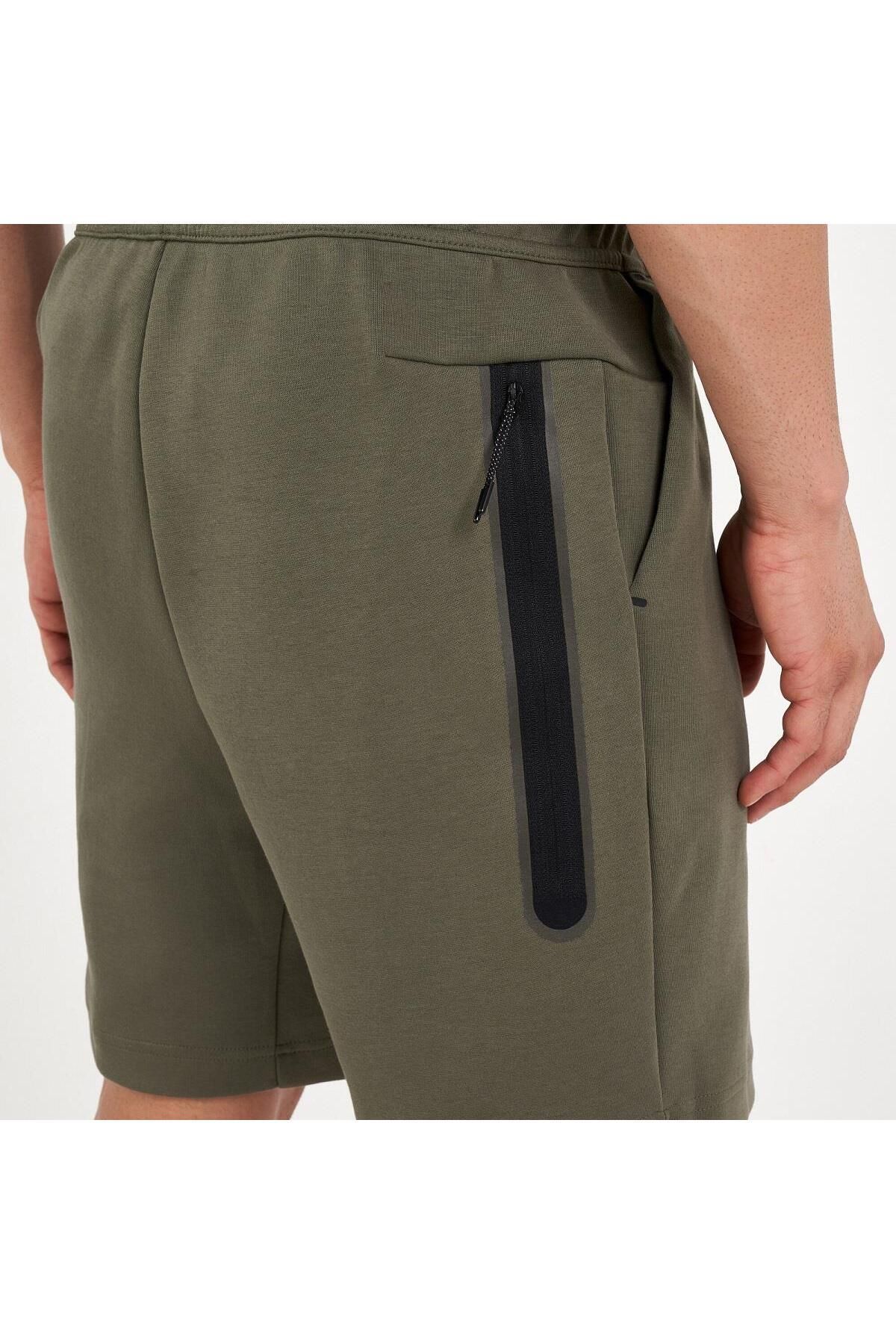 Nike tech fleece shorts khaki cheap