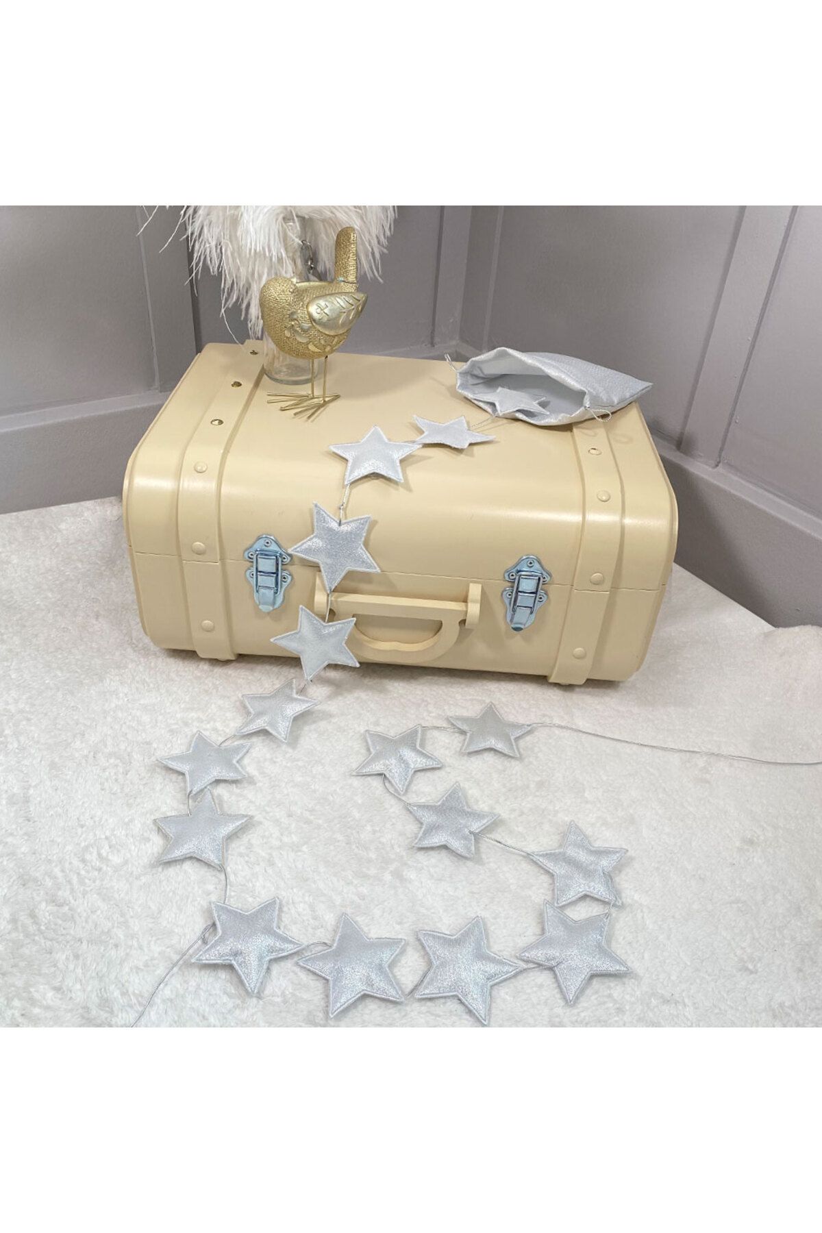 16-piece Silver Star Decor