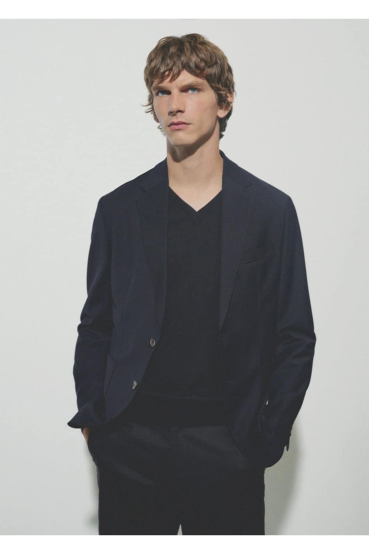 ژاکت مردانه آبی سرمه ای منگو | 77005975 اورجینال - تصویر 6