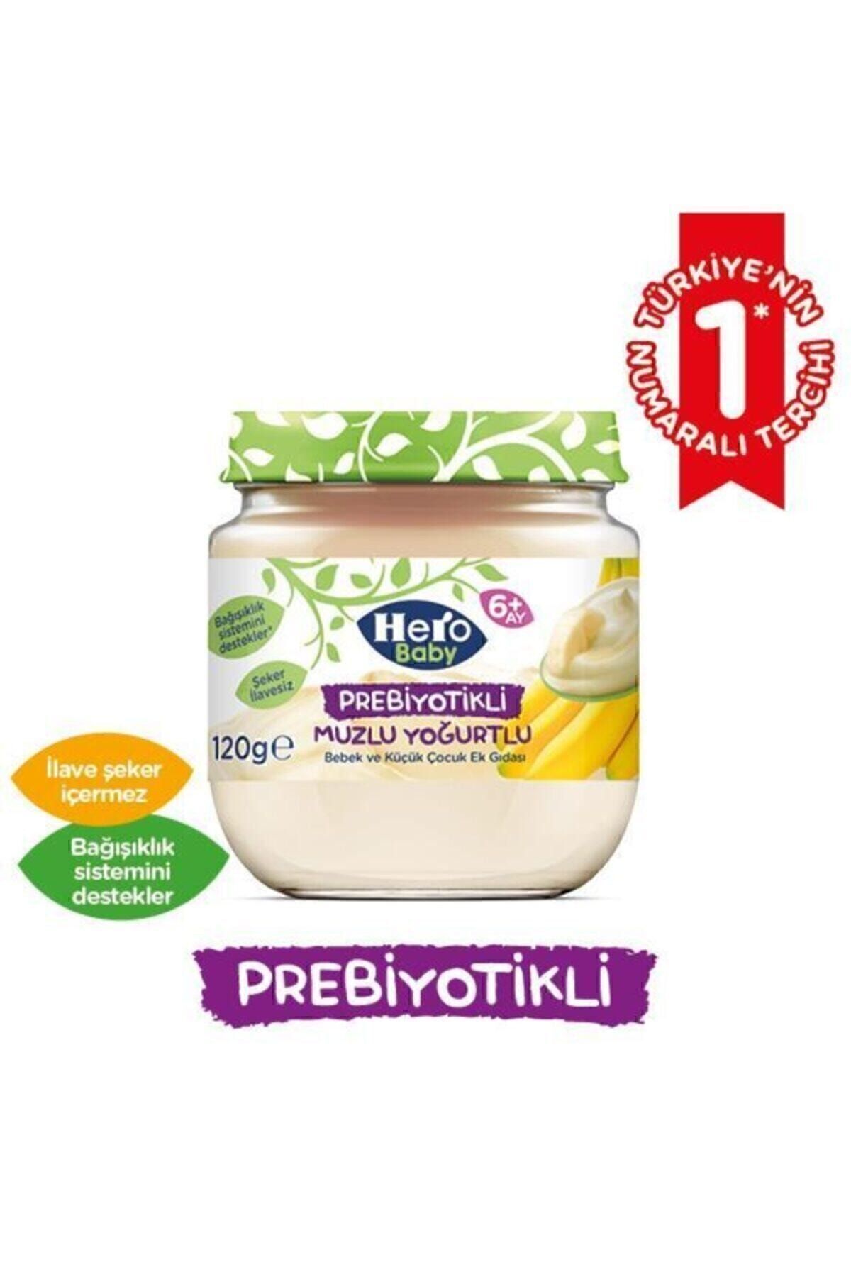 Hero Baby Herobaby Prebiyotikli Çilekli Ve Muzlu Yoğurtlu Kavanoz Mama 120g 12 Adet fotoğrafı 3 (önizleme)