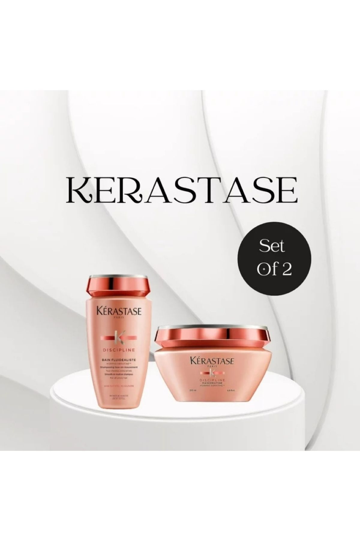 ست صاف کننده 2 تایی دیسیپلین باین فلوئیدالیست برای موهای وز Kerastase