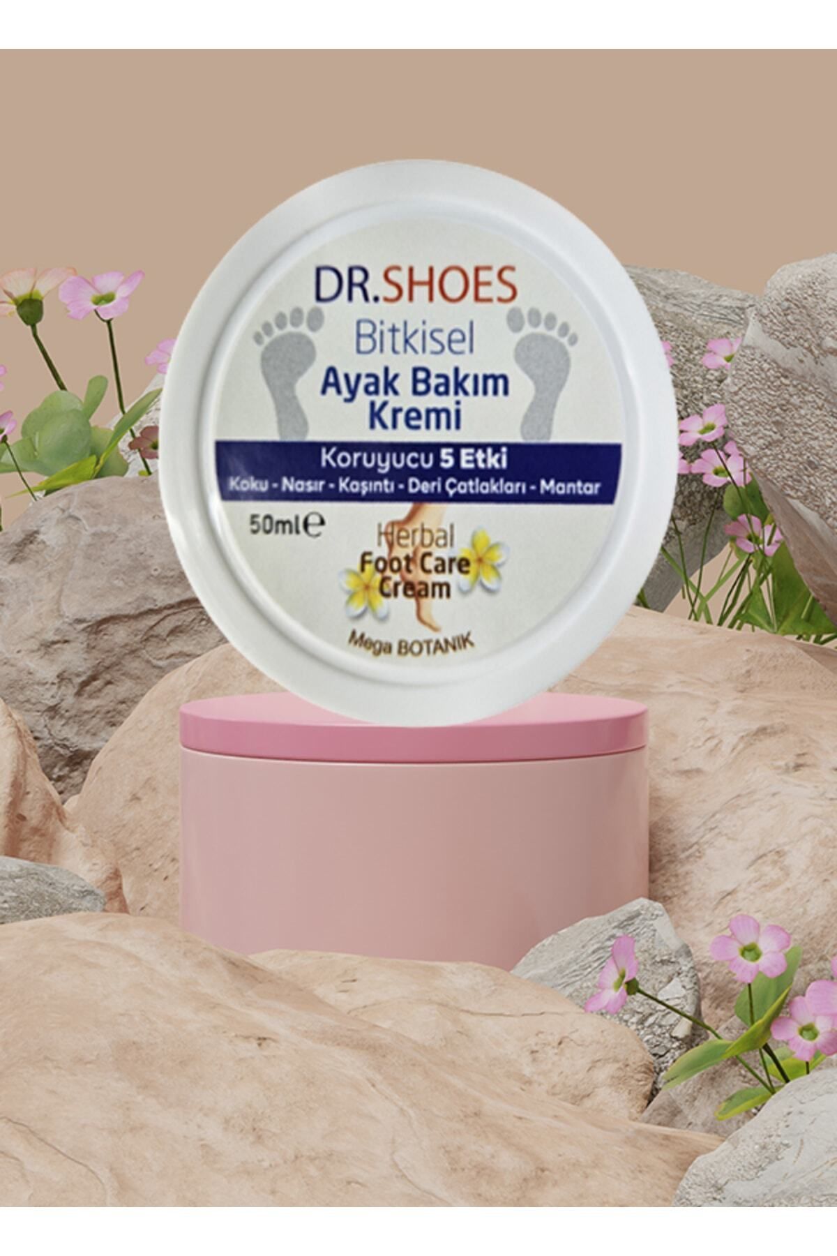 کرم مراقبت از پا گیاهی - کرم ضد بوی پا 50 میلی لیتر. محافظ 5 اثر DR. SHOES