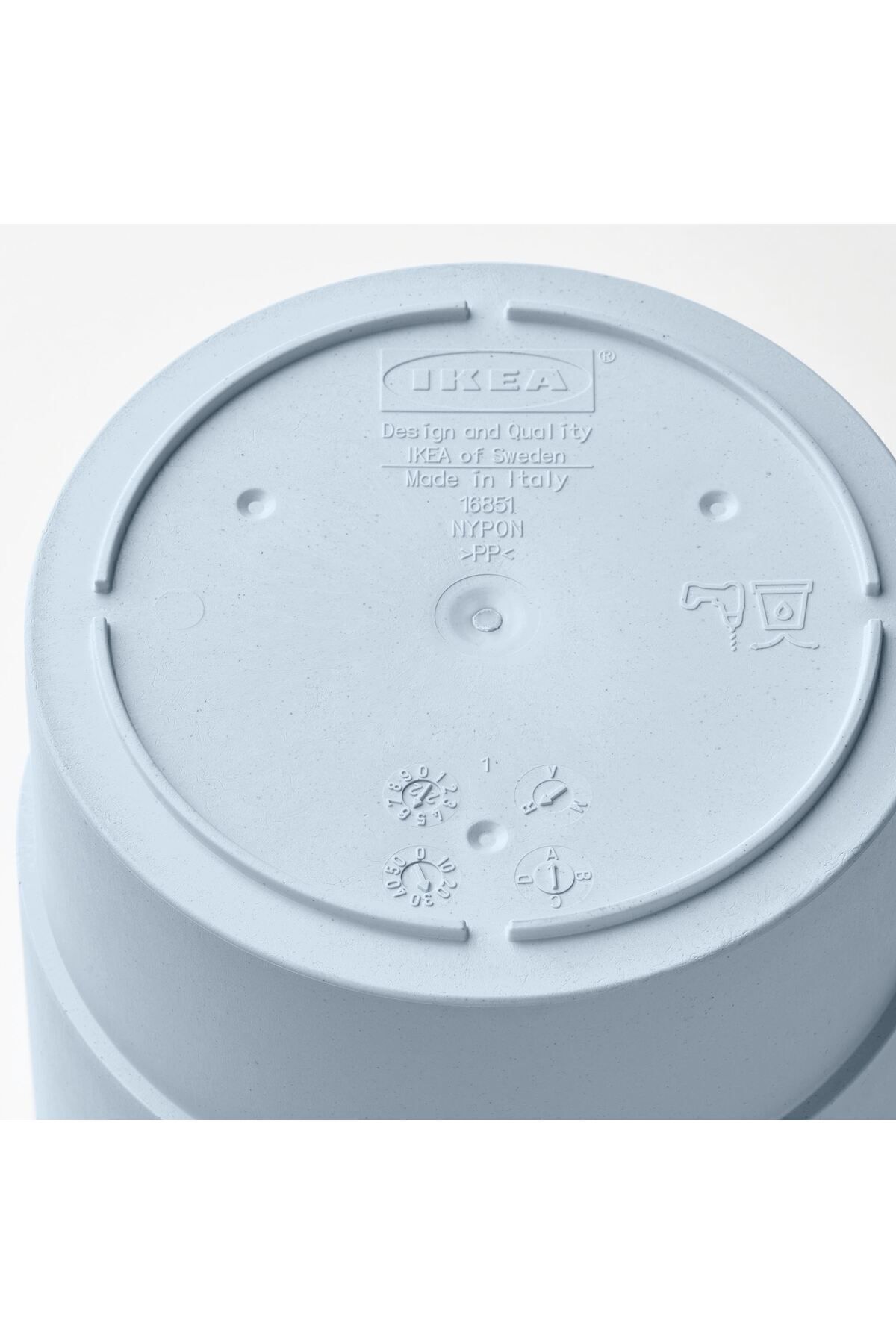 NYPON soluk mavi 9 cm plastik saksı 5