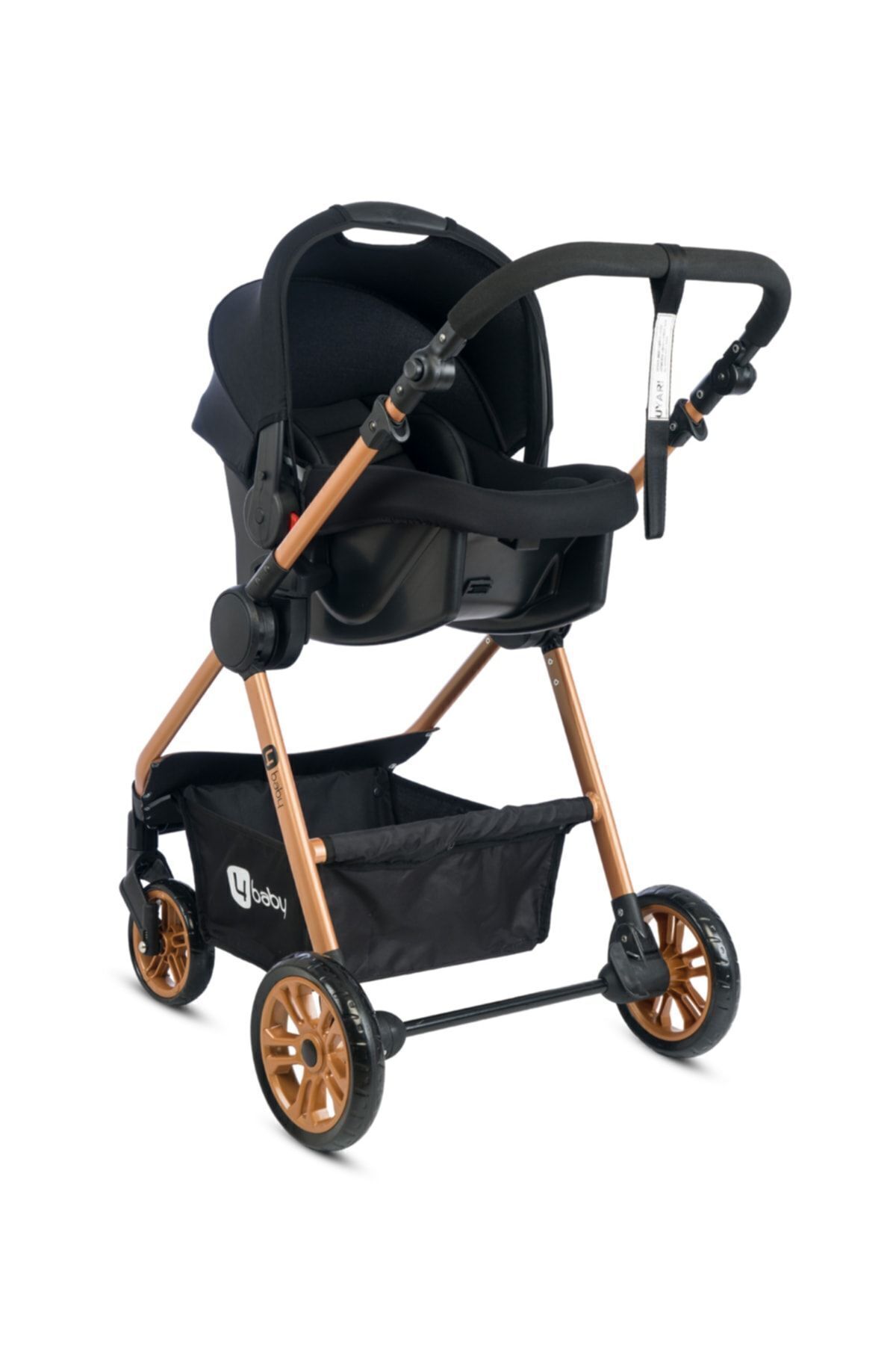 4 Baby Cool Gold Travel Sistem Bebek Arabası Seyahat Sistem Puset-Siyah fotoğrafı 5 (önizleme)