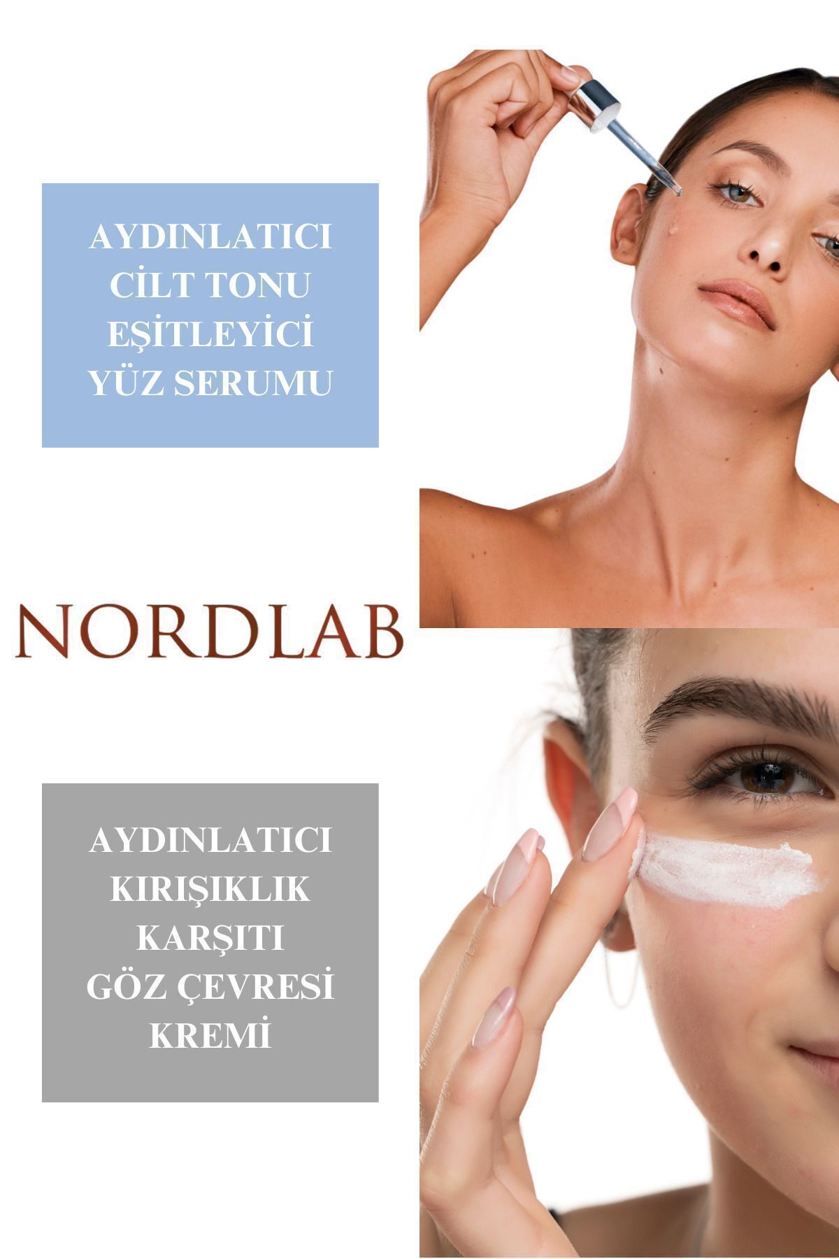 ست مراقبت پوست روشن کردن تن را برابر با چهره و چشم تنظیم از دودویی باینری NORDLAB
