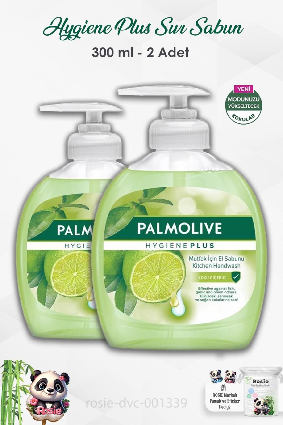Palmolive-Palmolive Hygiene Plus Set of 2 - Deodorizing Liquid Soap 300 ml and Rosie 1