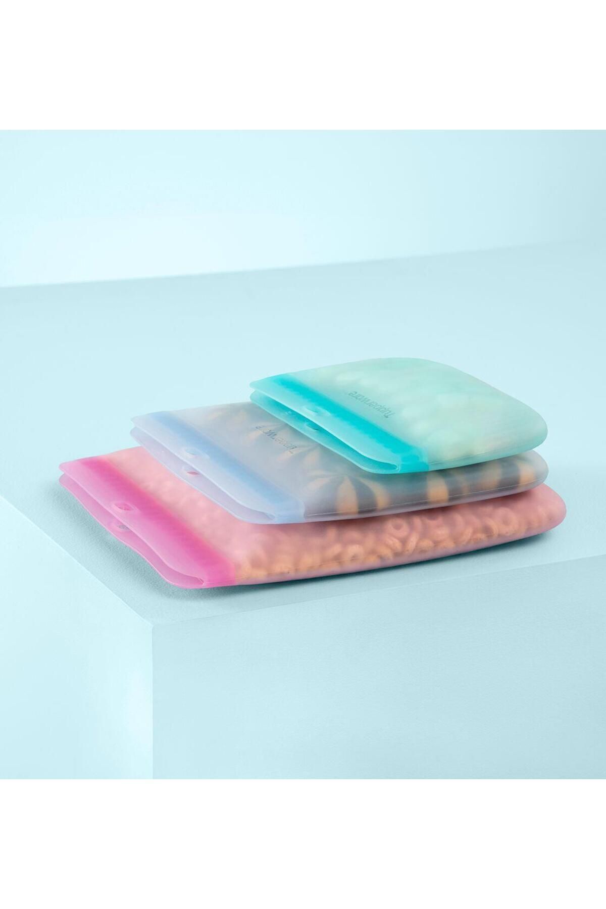 Tupperware-Thin and Large Silicone Bag Leak Proof Practical Reusable Storage Accessory 7
