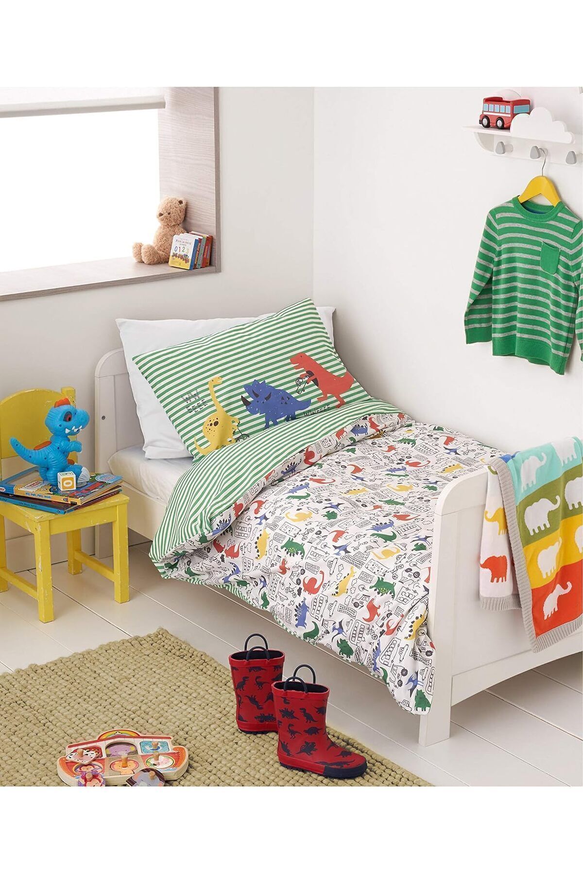 MOTHERCARE Dinazor Çocuk Bebek Nevresim Takımı 100x150 ontheroad
