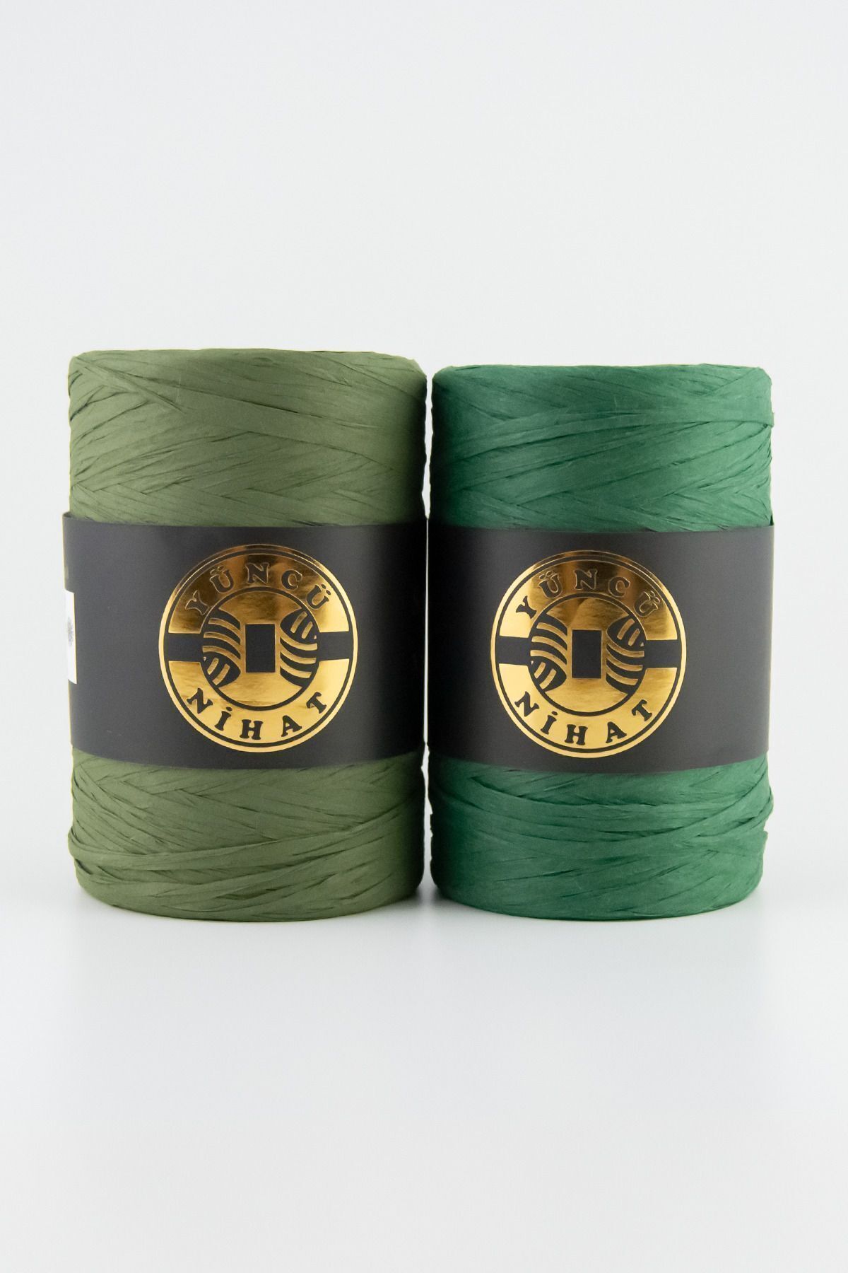 Yüncü Nihat-150Gram Dark Green Raffia String Bag - 250Meter Natural Supla String 4
