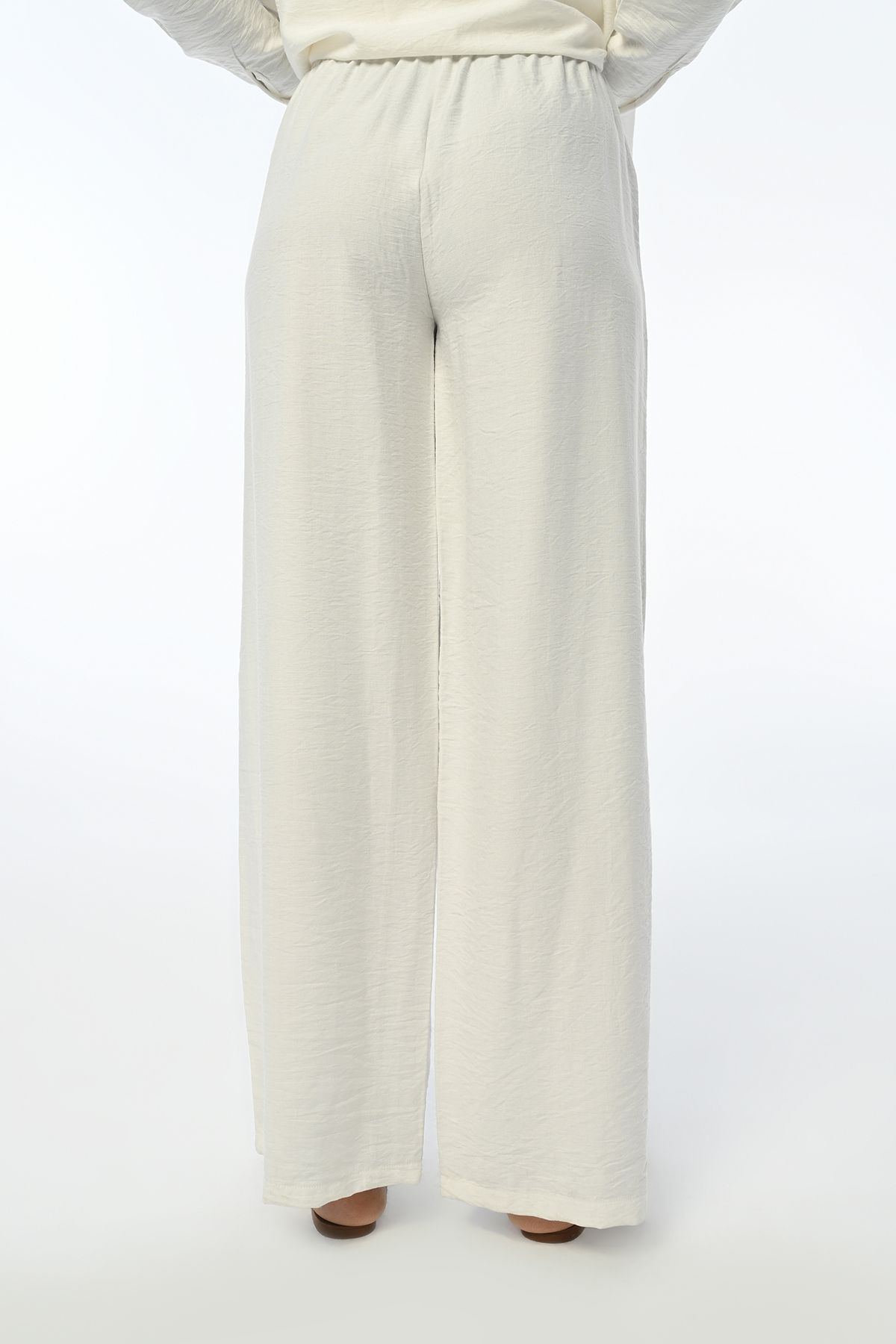 Orfeo Negro-Comfortable Fit - Wide Leg Women's Trousers, Elastic Waist 5
