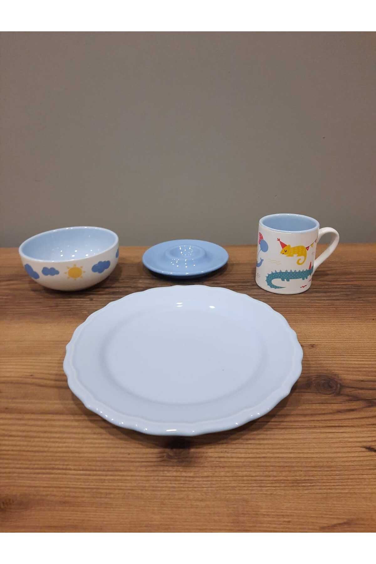 Keramika MAMA TAKIMI 4 PARÇA MAVİ fotoğrafı 4 (önizleme)
