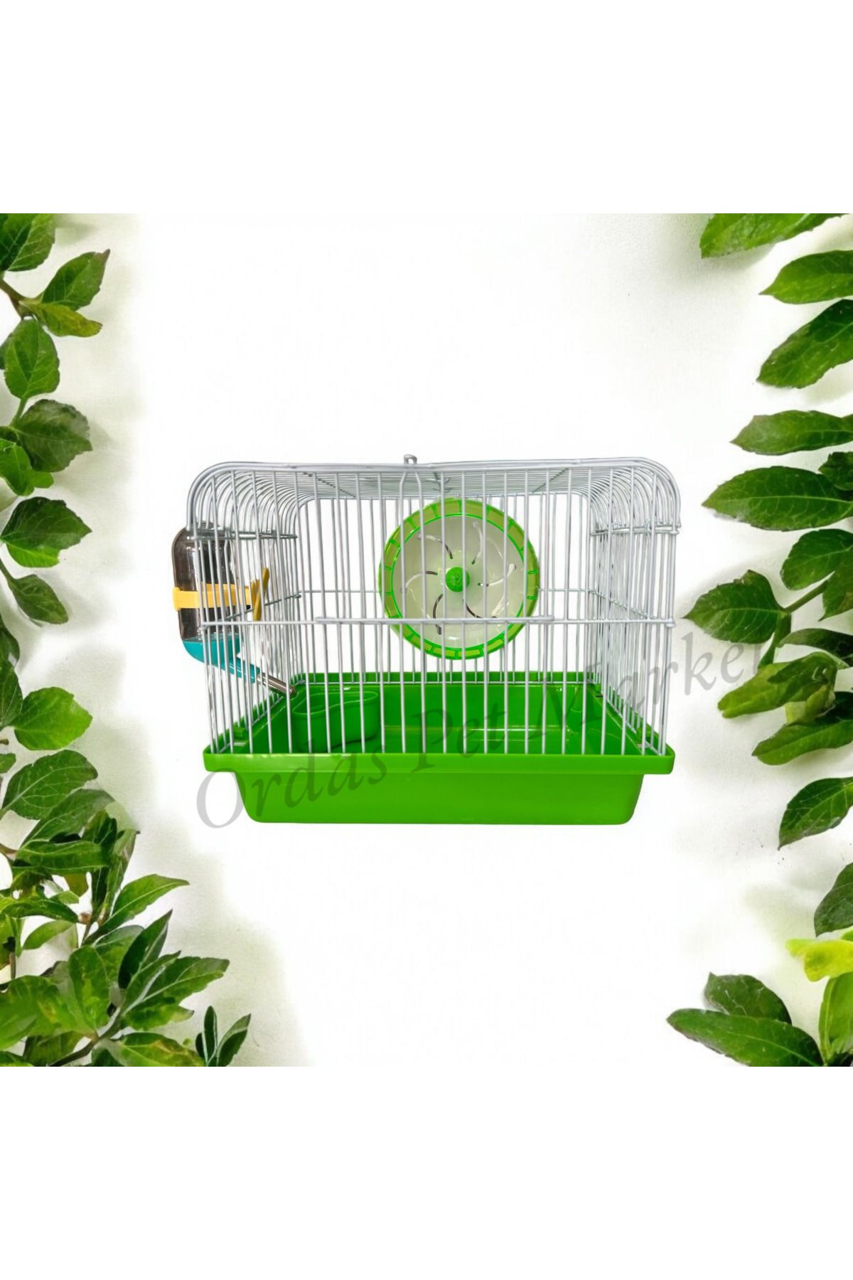 ORDAS MİNİ HAMSTER KAFESİ 22x17x18 cm Gonzales Uyumlu Yeşil