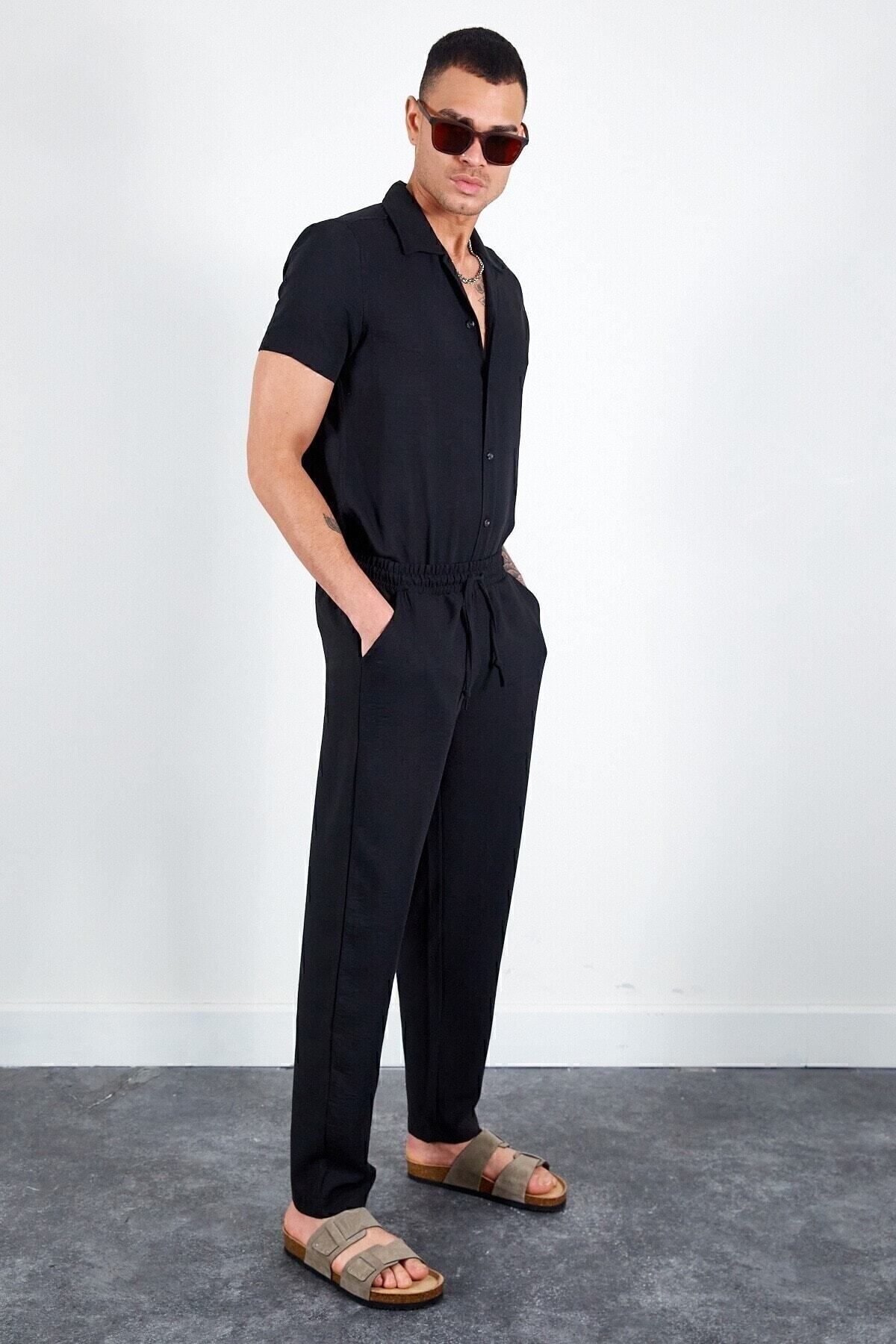 Siyah Diva Erkek Pantolon | MES616774-01
