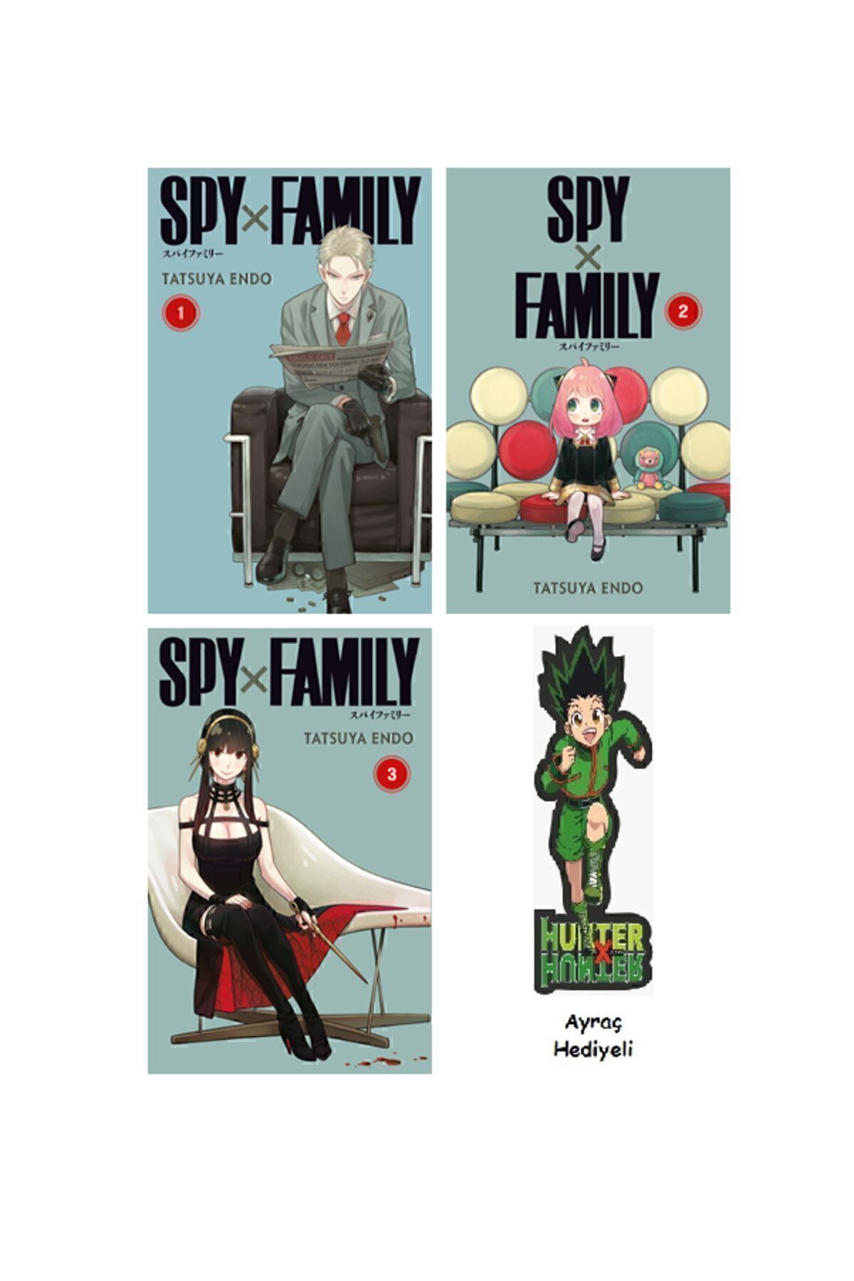 漫画　いろいろセット Gerekli Şeyler Yayıncılık Spy x Family 1-2-3. Ciltler Manga Seti
