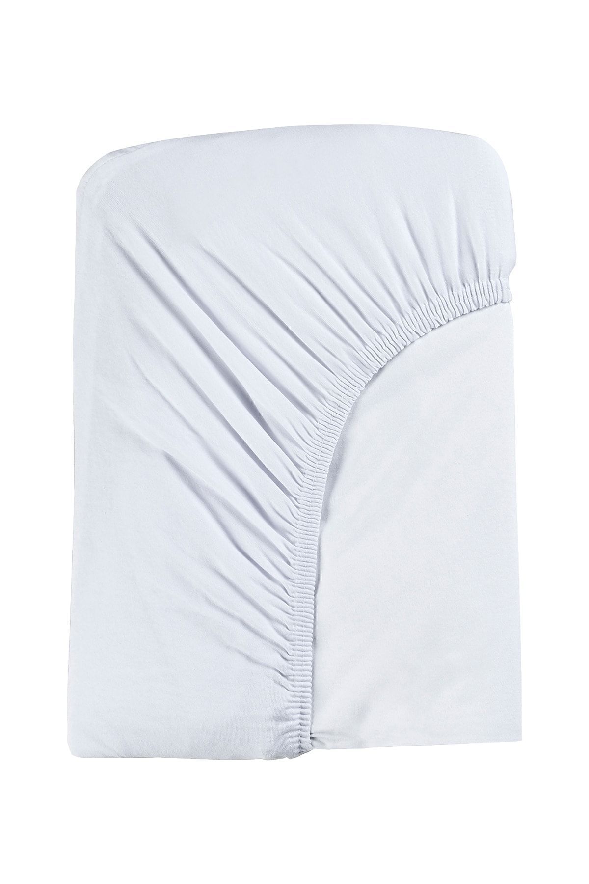 tinylamb Beyaz Organik Pamuk Penye Bebek Çarşaf 80x180cm fotoğrafı 2 (önizleme)