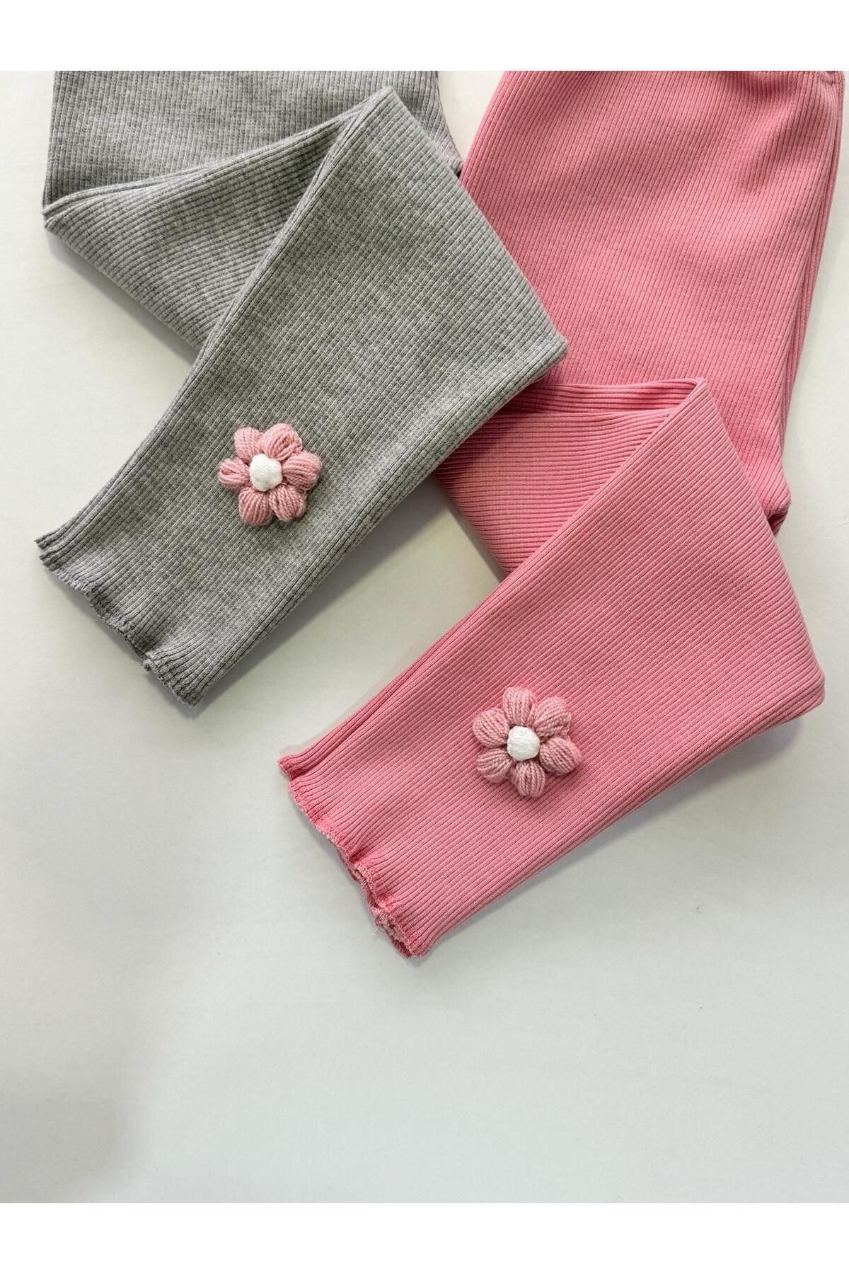 ARYA BABY Fitilli kaşkorse kumaştan Papatyalı kız bebek 2li bebek çocuk taytı,Pantolon,Takım, Alt Giyim fotoğrafı 3 (önizleme)