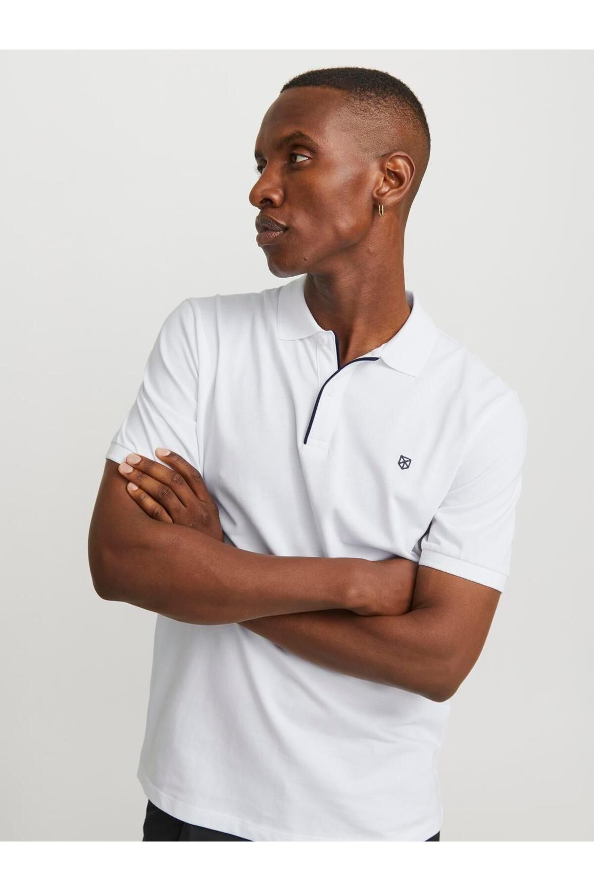 تیشرت مردانه سفید جک اند جونز | TYC59BC39D43C97300 اورجینال - تصویر 4