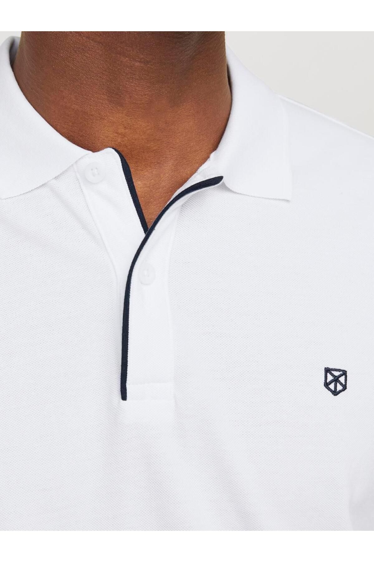 تیشرت مردانه سفید جک اند جونز | TYC59BC39D43C97300 اورجینال - تصویر 5