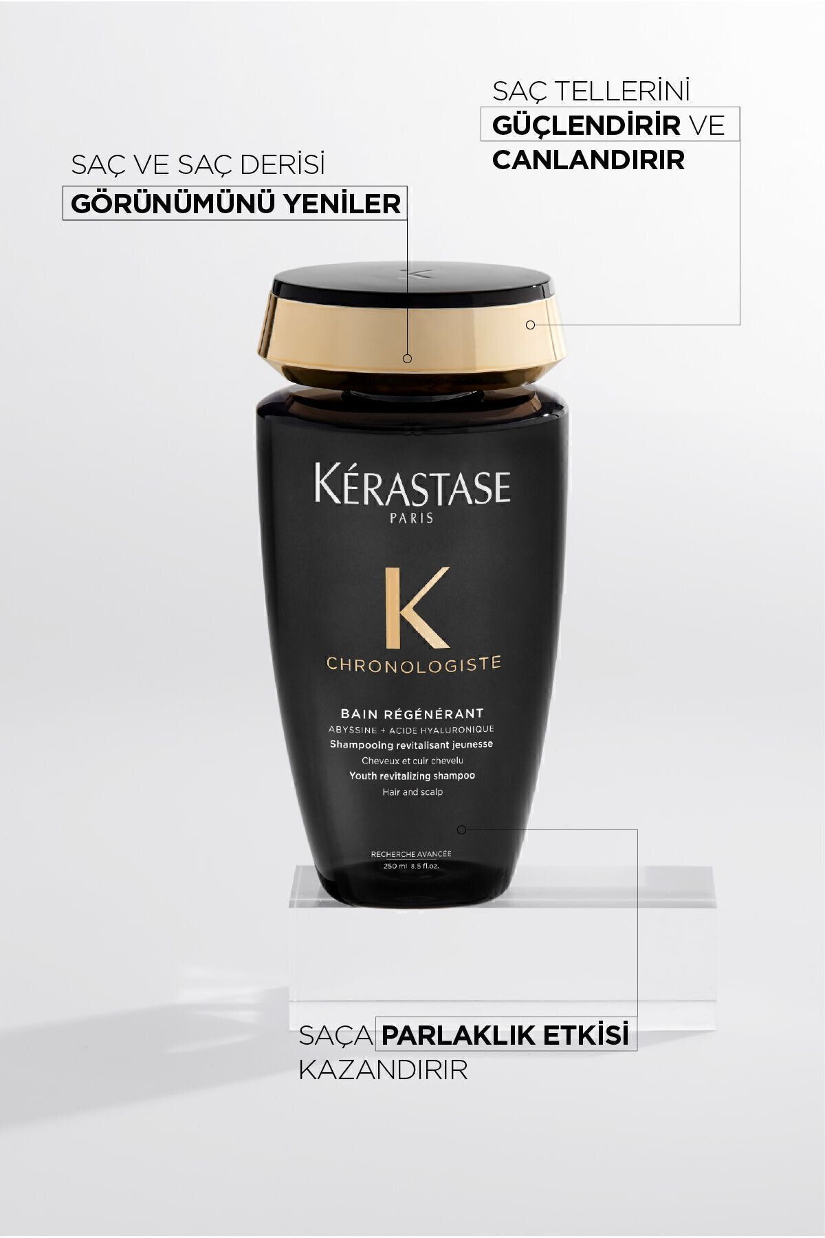 Kerastase-Chronologiste Bain - 250 Ml Renewing Régénérant Shampoo 2