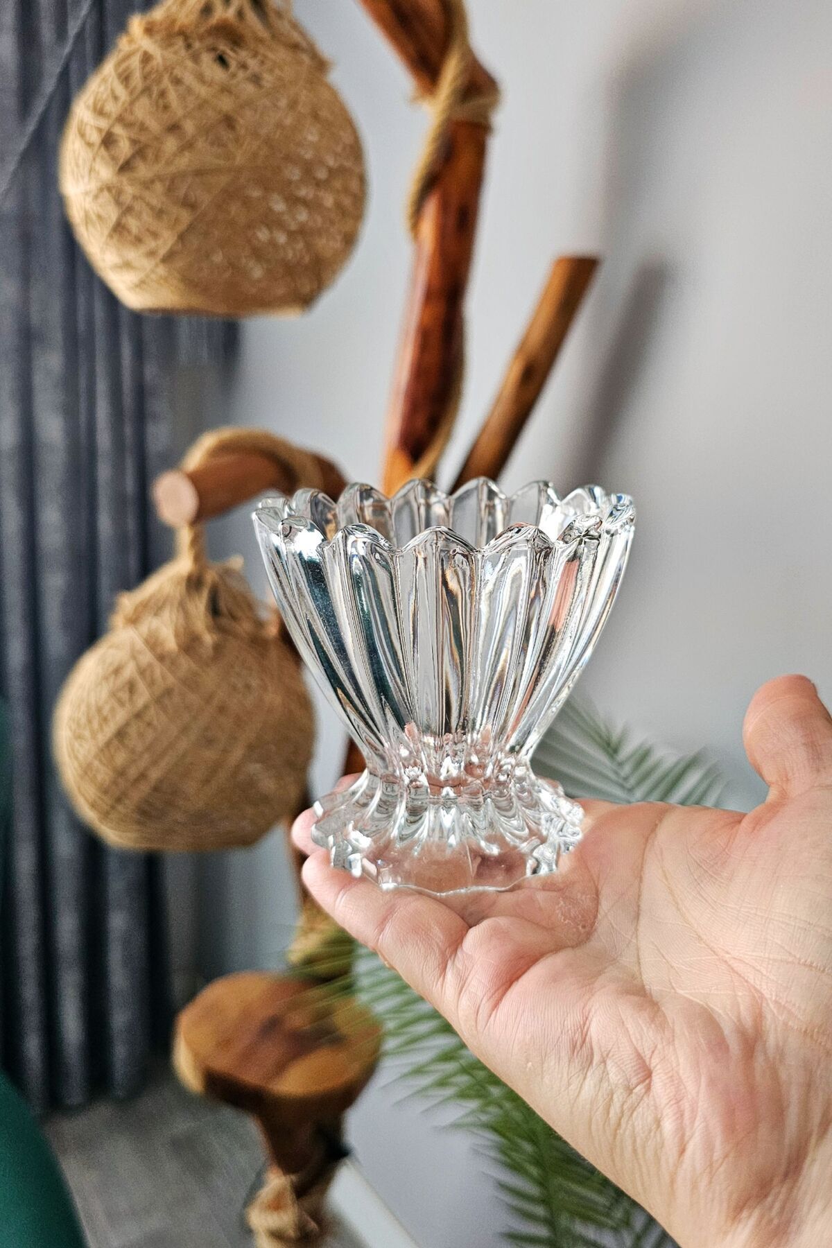 6 lı Cam Kristal Dondurmalık | Kahvaltılık Sunumluk Kase | Çerezlik Reçellik Sunum | Kase Seti