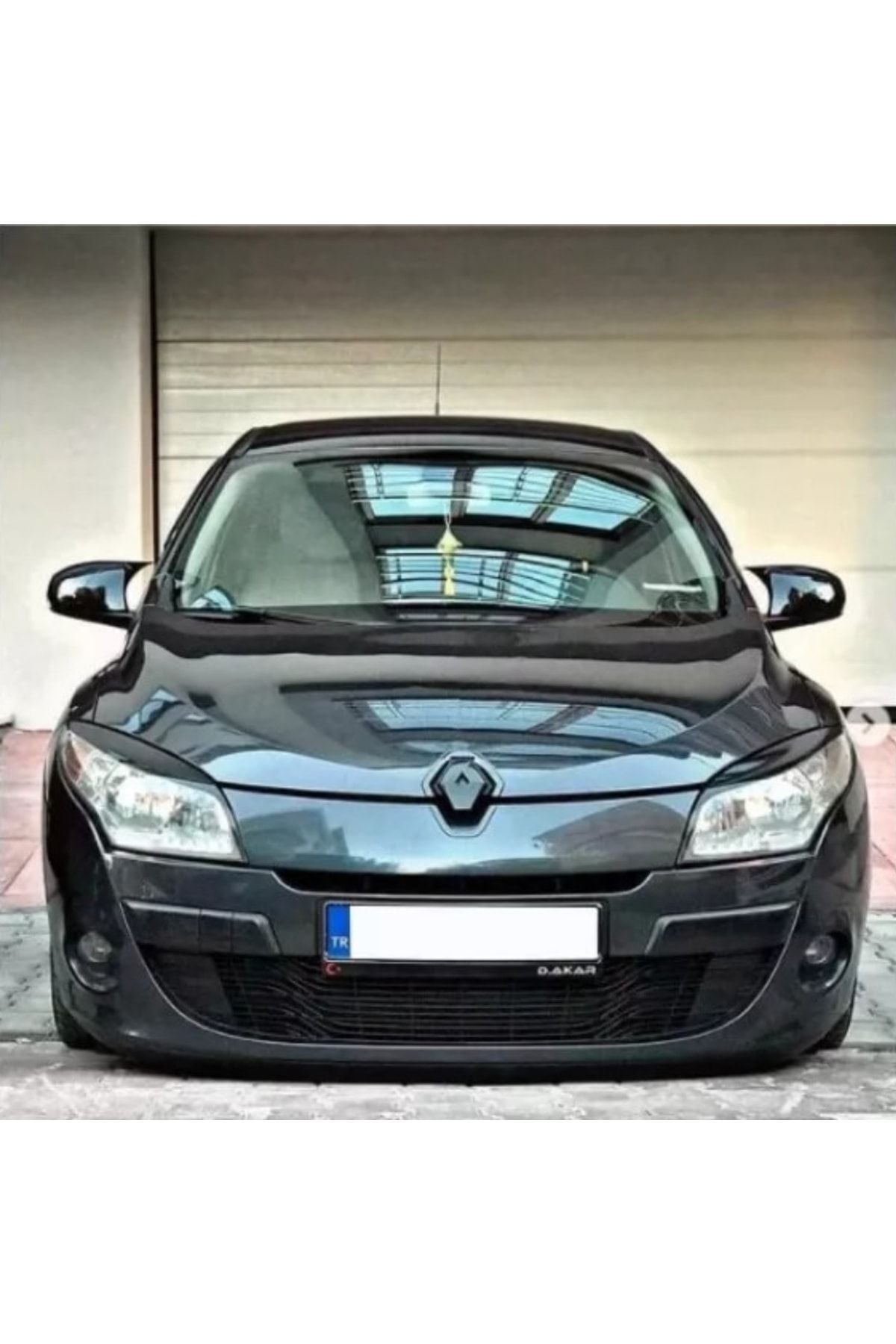 STS Oto Aksesuar Renault Megane 3 Uyumlu Batman Yarasa Ayna Kapağı Piano Black Abs Plastik