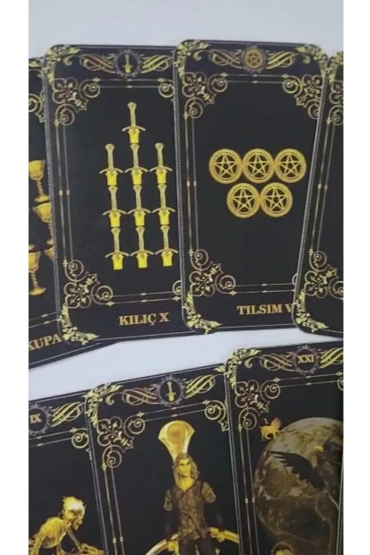 fırsatlar diyarı-Black & Gold Tarot Deck 7