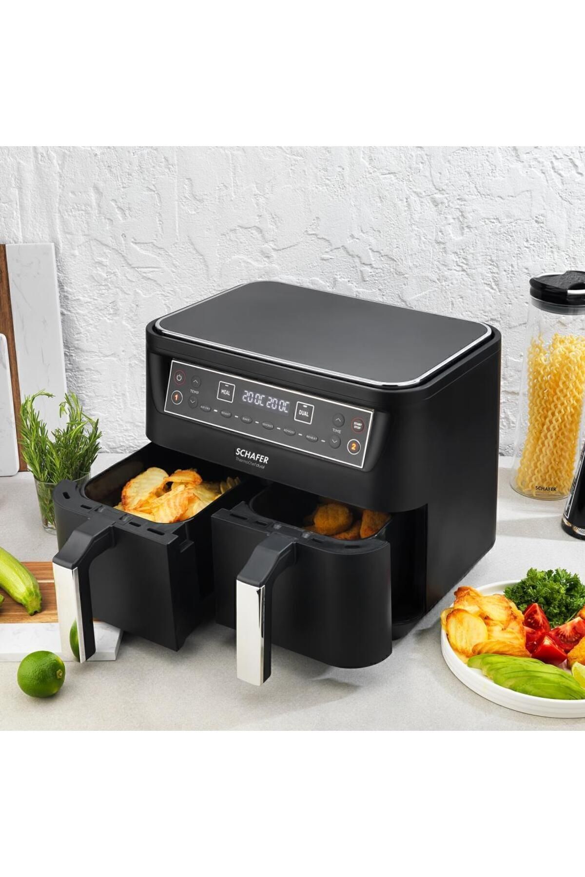 Schafer Thermochef Dual Dijital Airfryer/sıcak Hava Fritözü-6