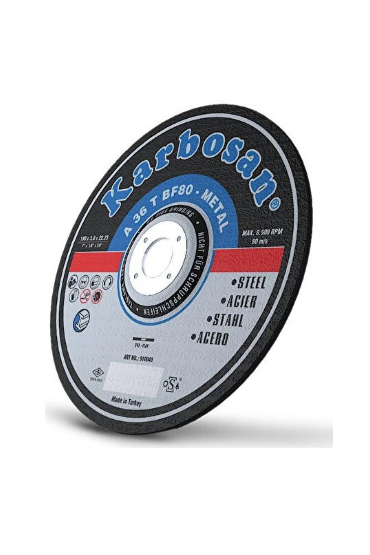 Genel Markalar İSPİRAL TAŞI KARBOSAN 230x3.2x22mm NK METAL KESİCİ