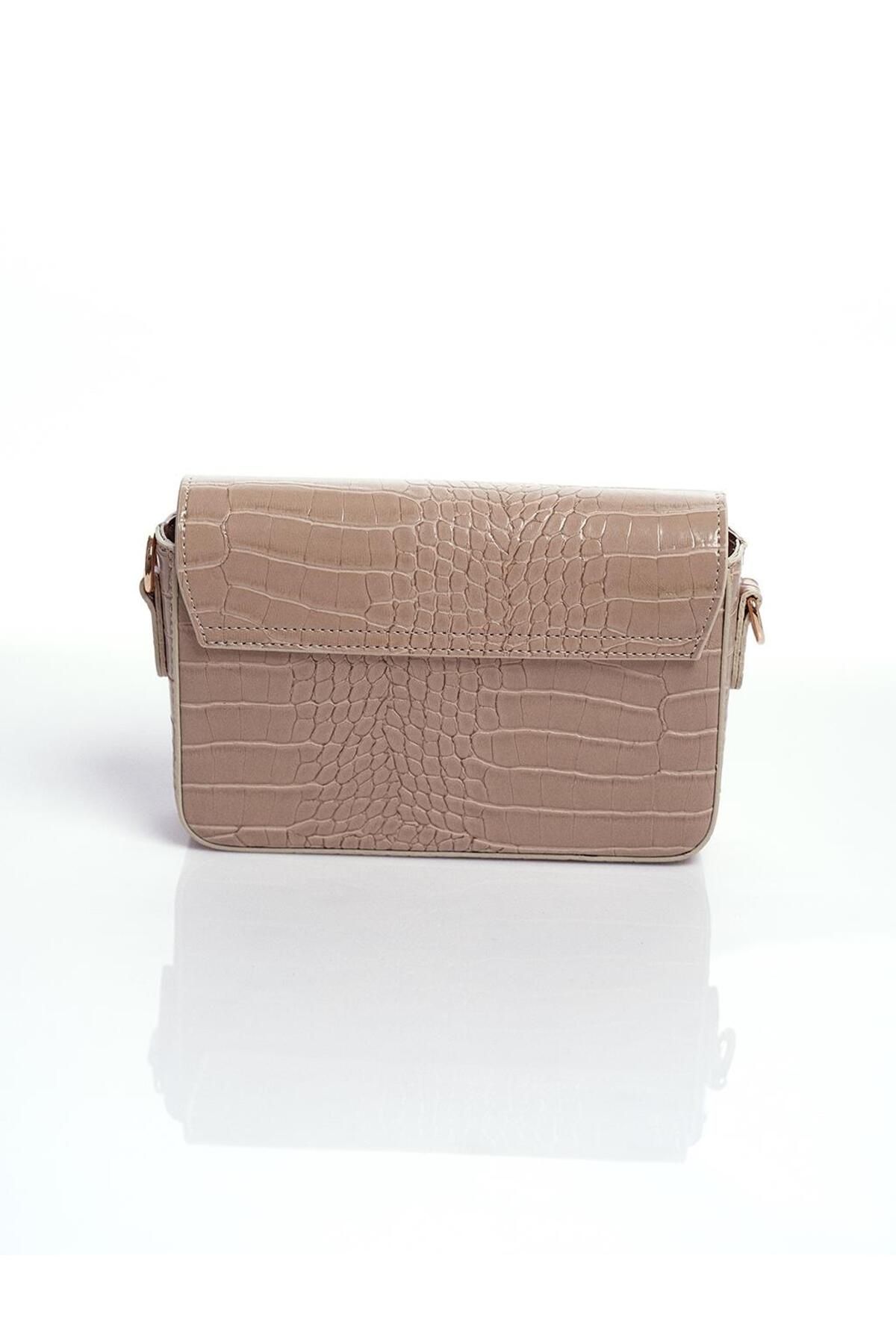 Kayra-Croco Bag with Cream Color Cover 3