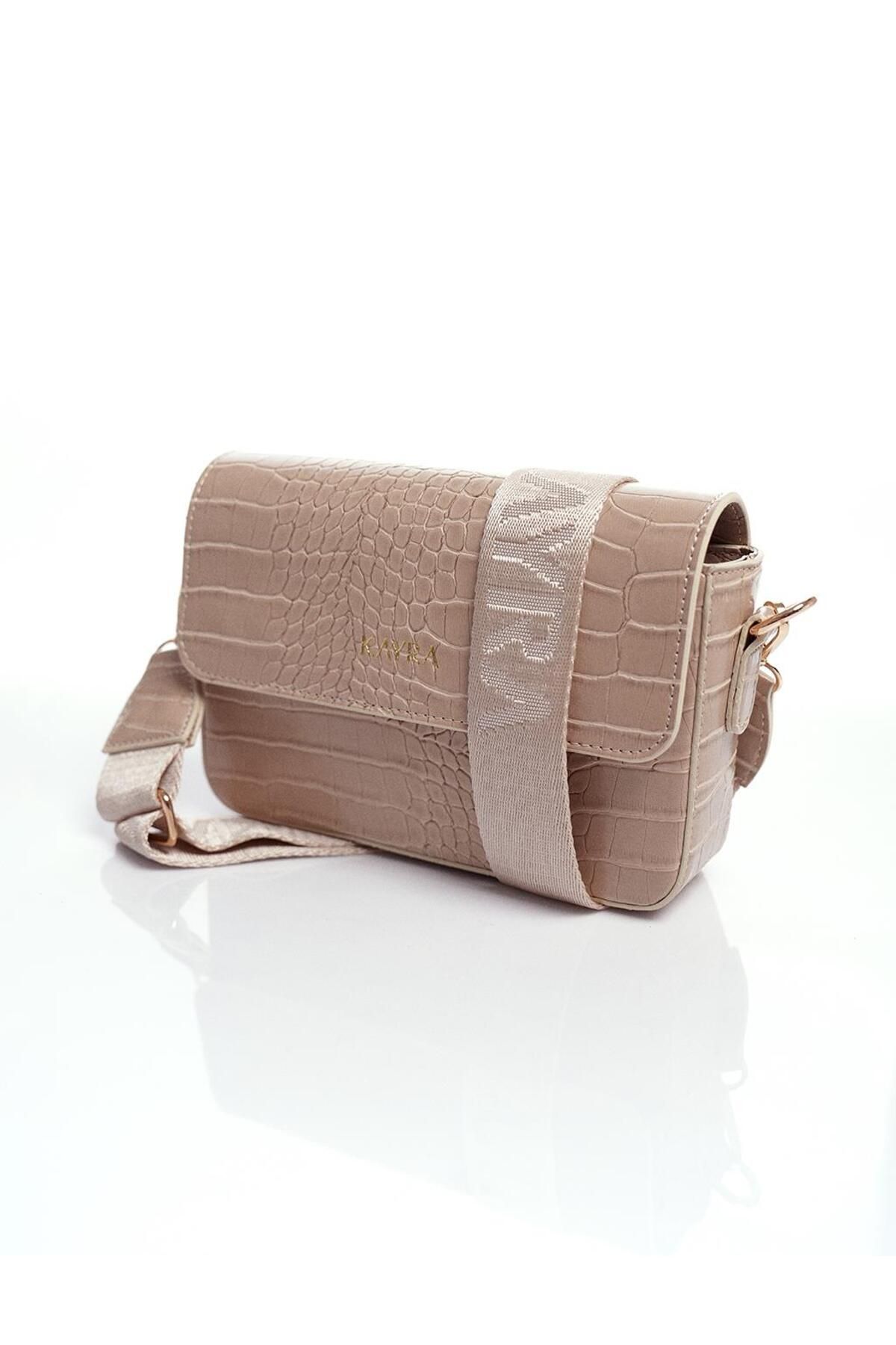 Kayra-Croco Bag with Cream Color Cover 5