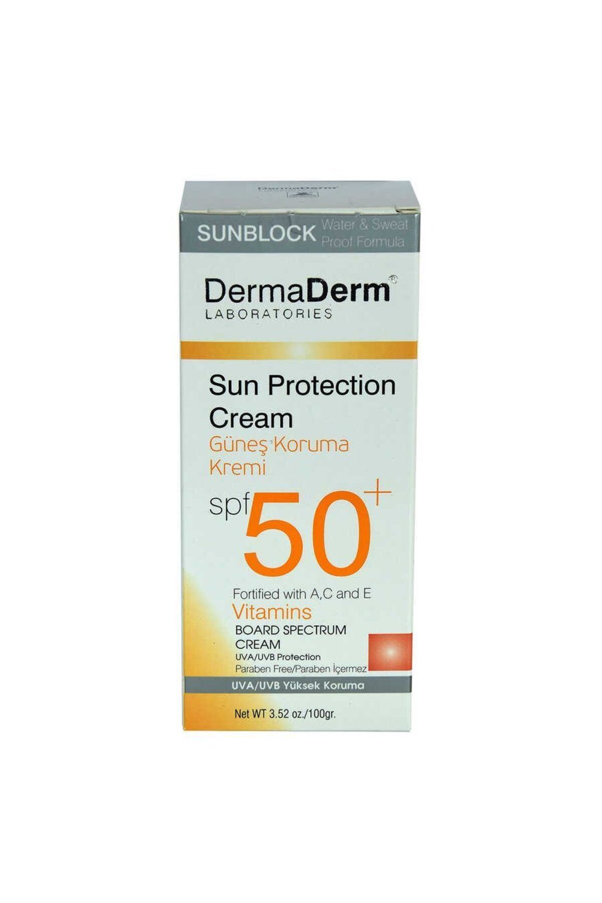 Genel Markalar Güneş Koruma Kremi Spf 50+ Faktör Parabensiz UVA/UVB Yüksek Koruma 100 Gr