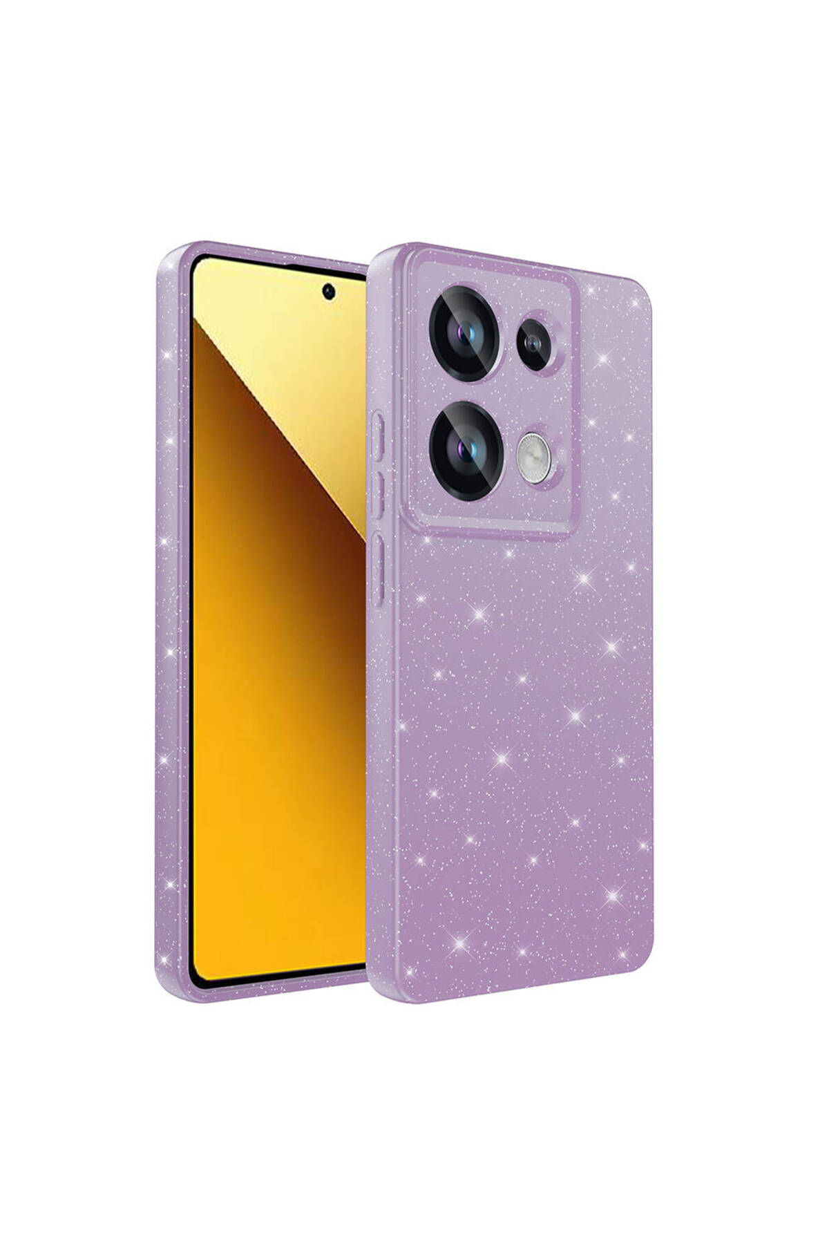 Xiaomi Redmi Note 13 Pro 4G Case Camera Shiny Shiny Silicone with Shiny Glitter