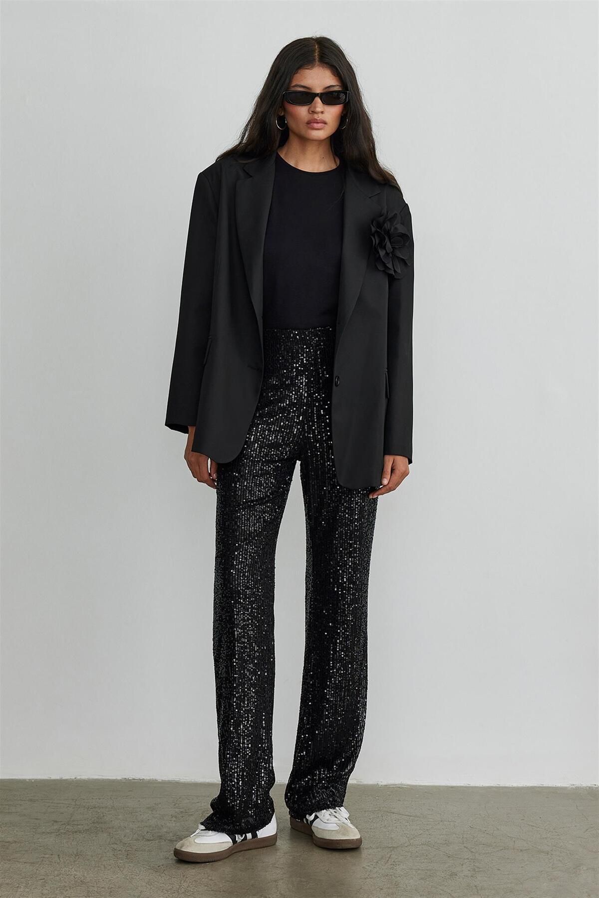 Suud Collection-Černé mužské sako 8