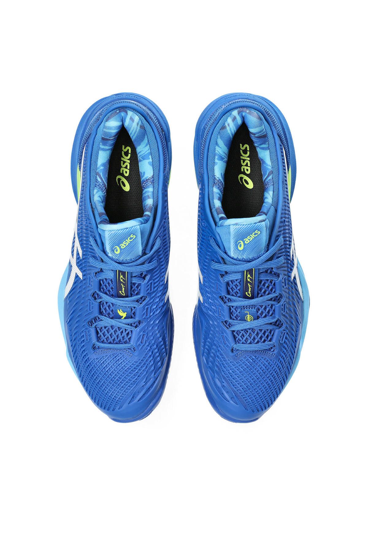 کفش تنیس آبی مردانه کورت FF 3 Novak Clay 's Navy Blue Tennis 1041A364 400 Asics